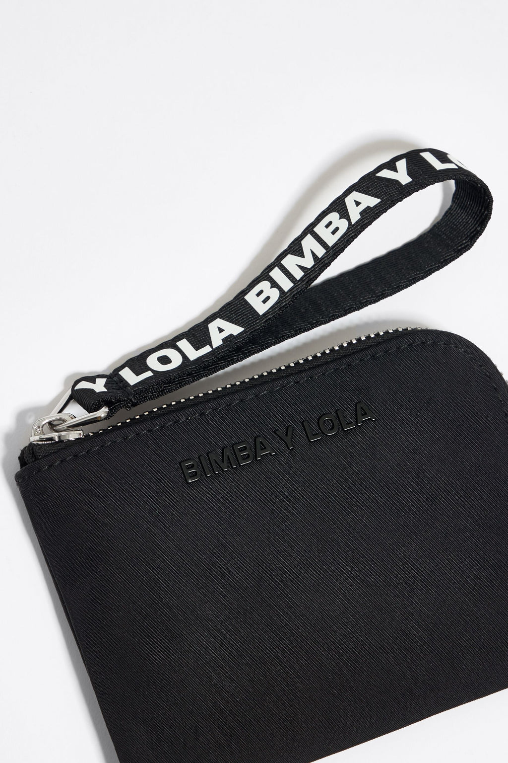Black nylon coin purse