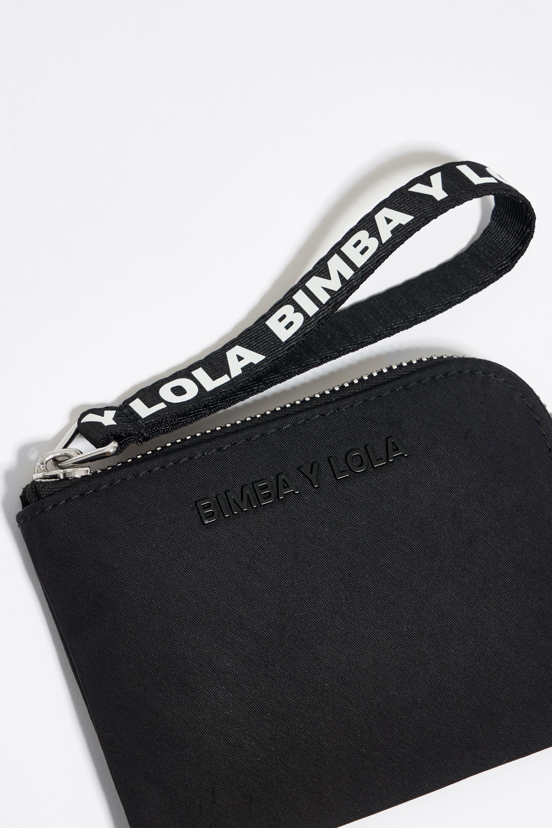 Black nylon coin purse