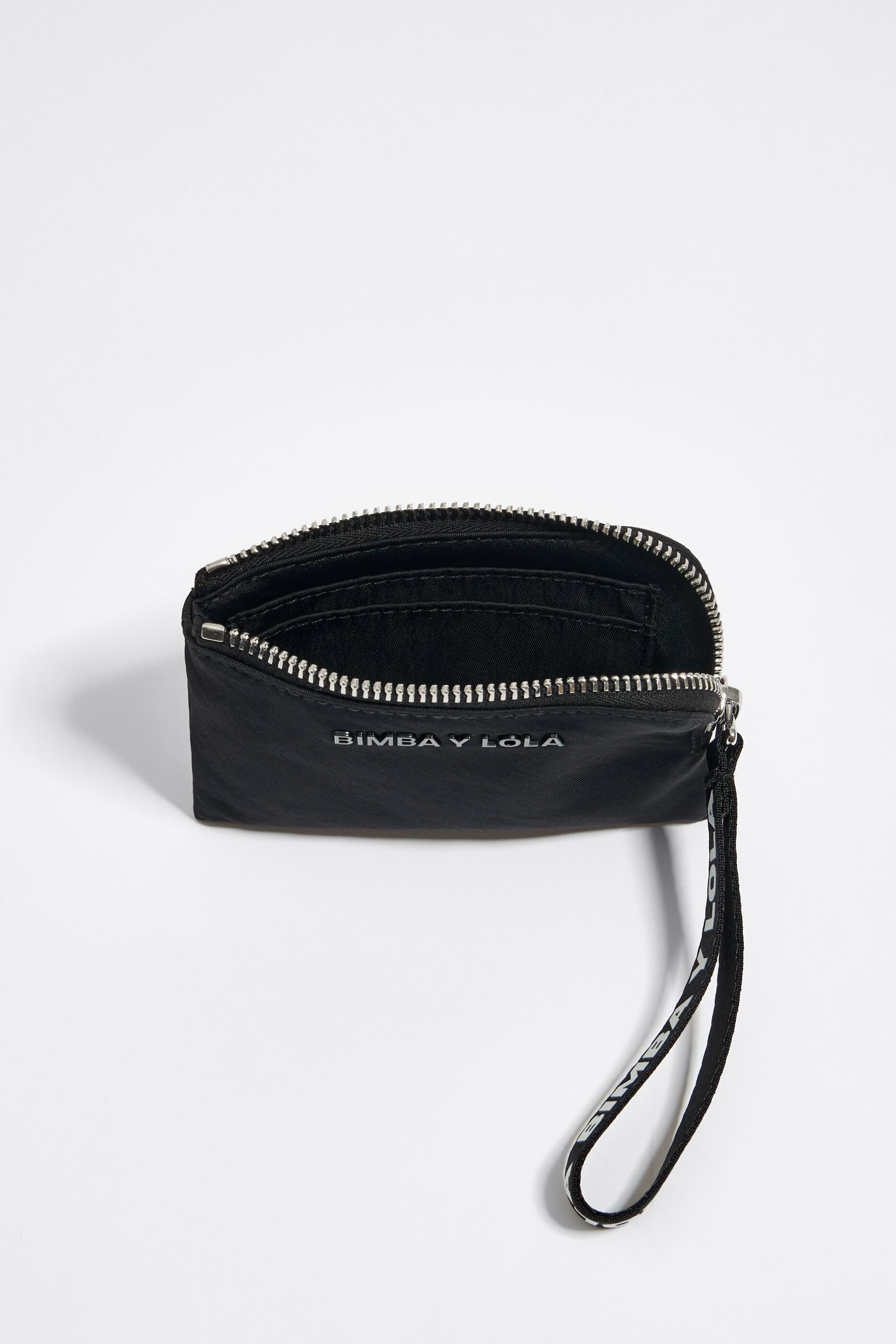 Black nylon coin purse