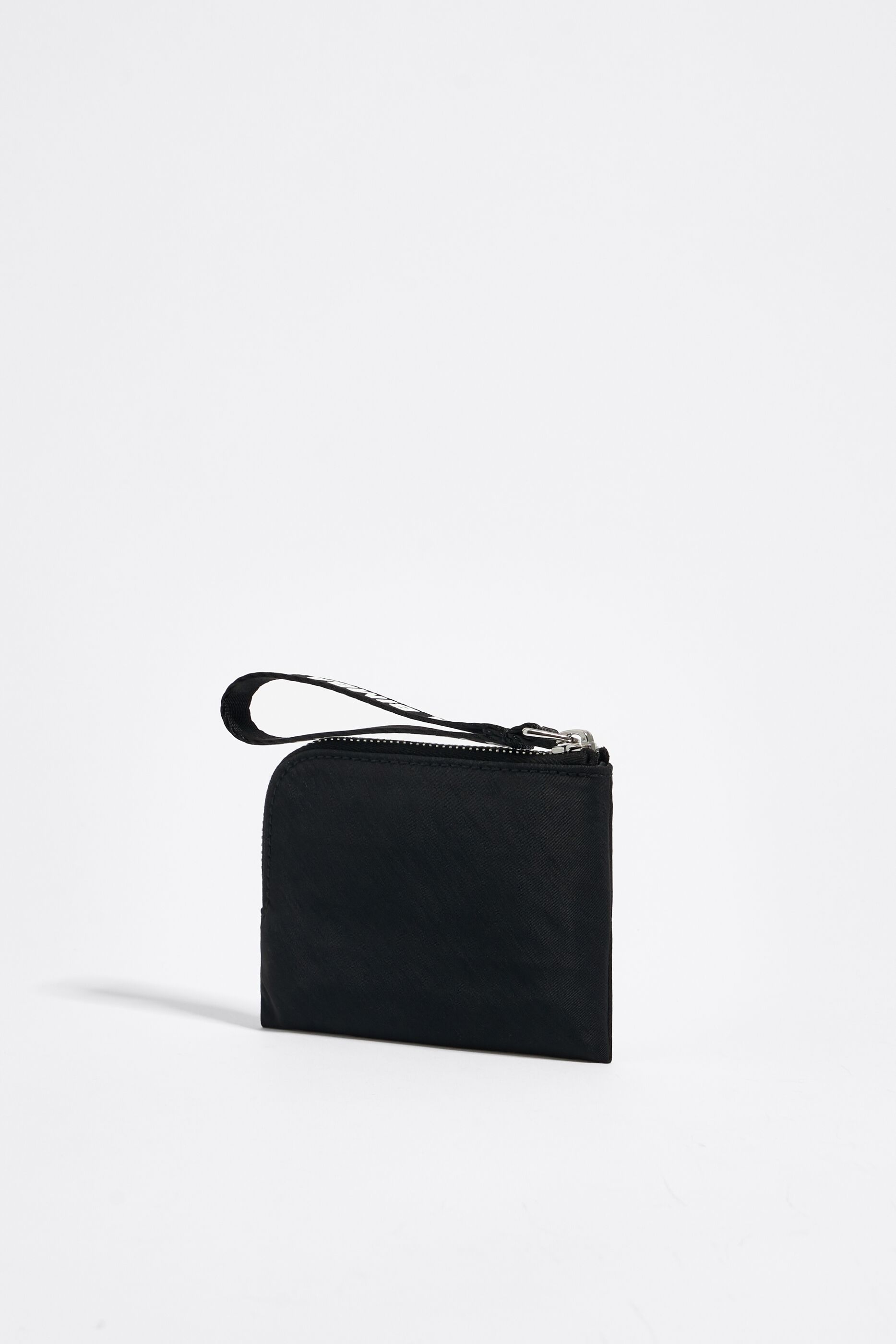 Black nylon coin purse