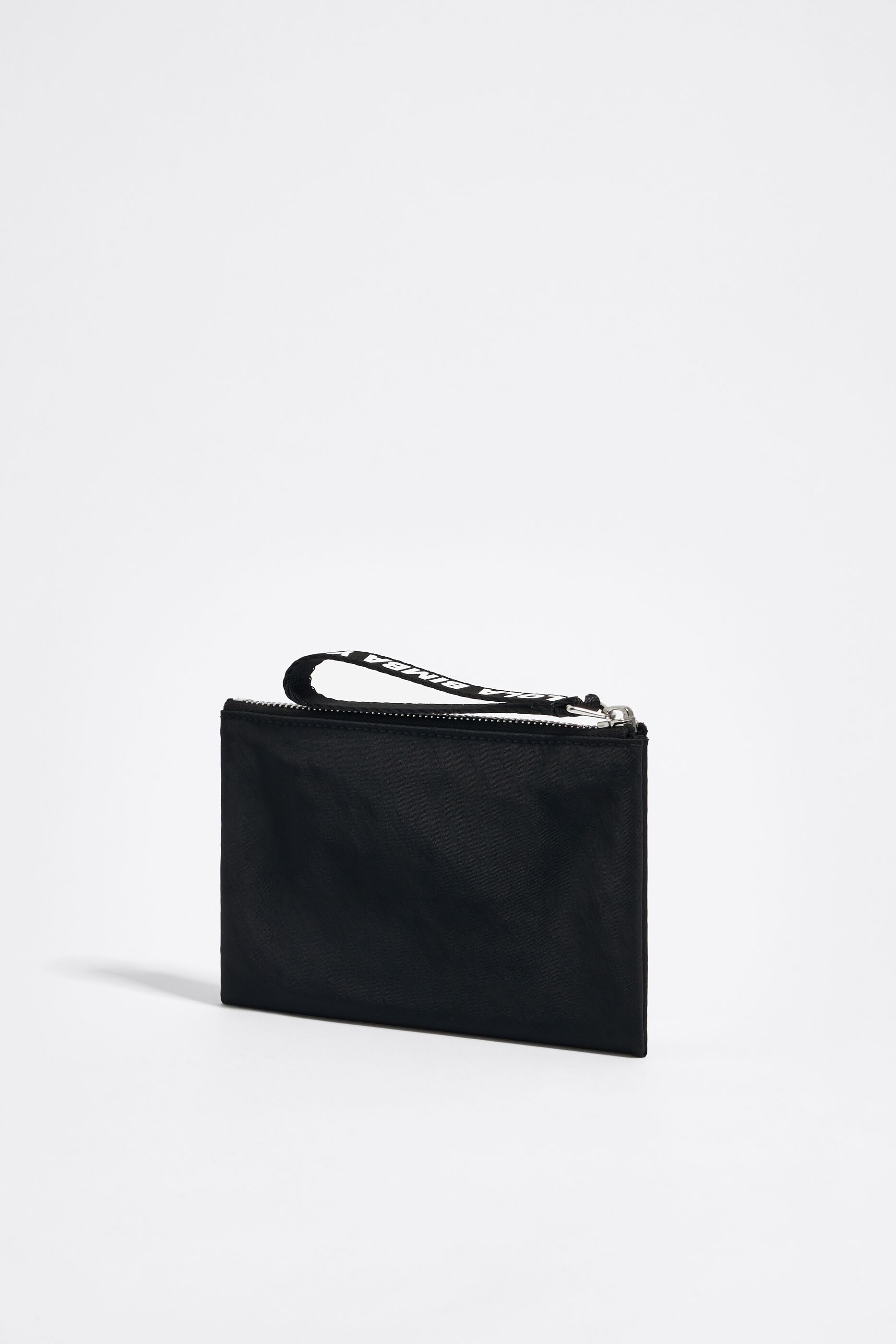 Black nylon double purse