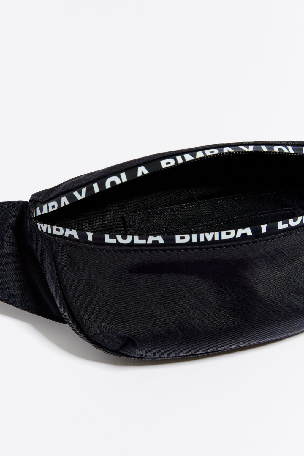 Mini black nylon bumbag