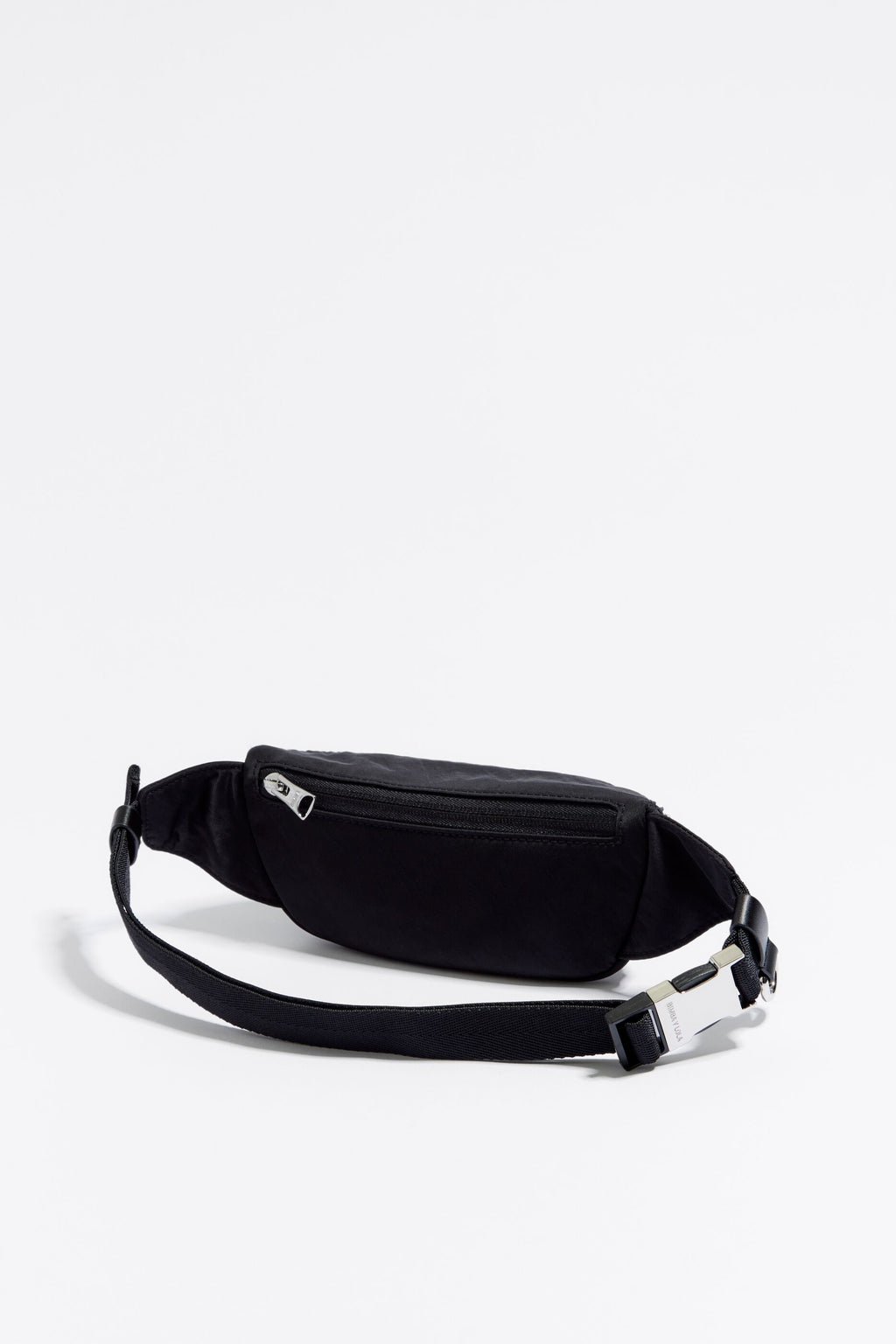 Mini black nylon bumbag