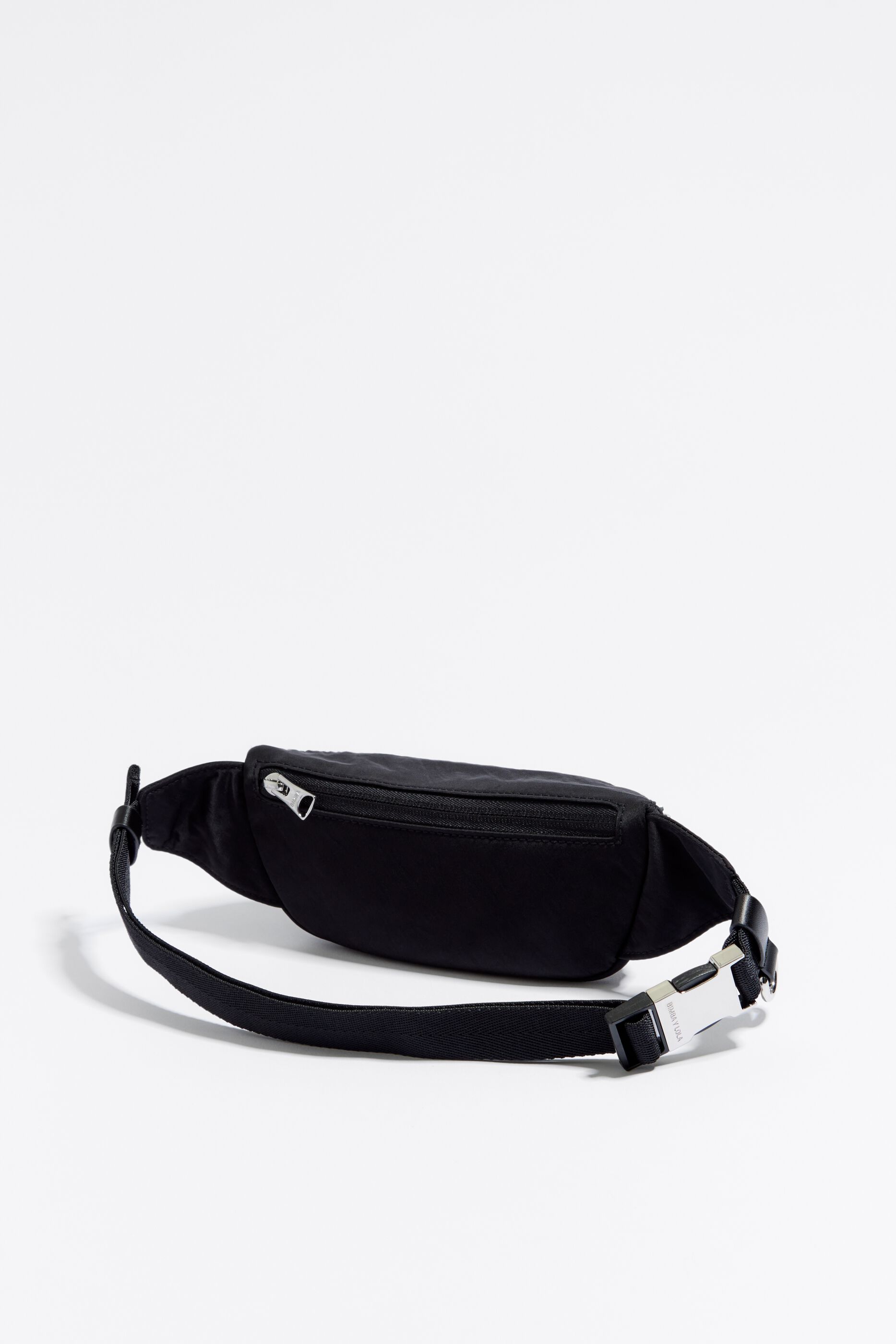 Mini black nylon bumbag