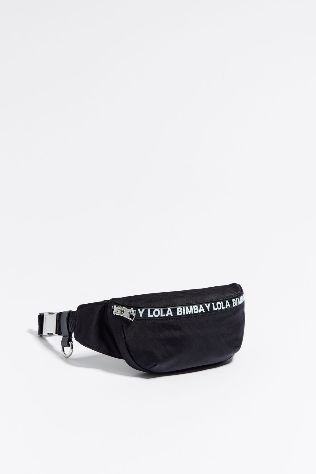 Mini black nylon bumbag