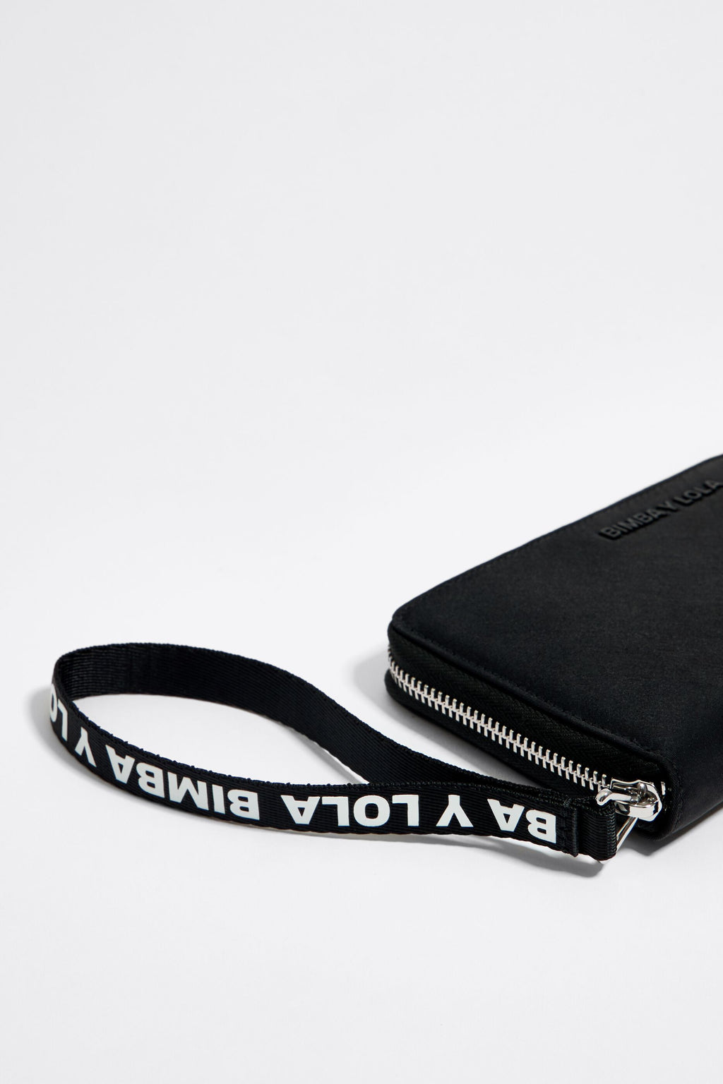 Black nylon horizontal wallet