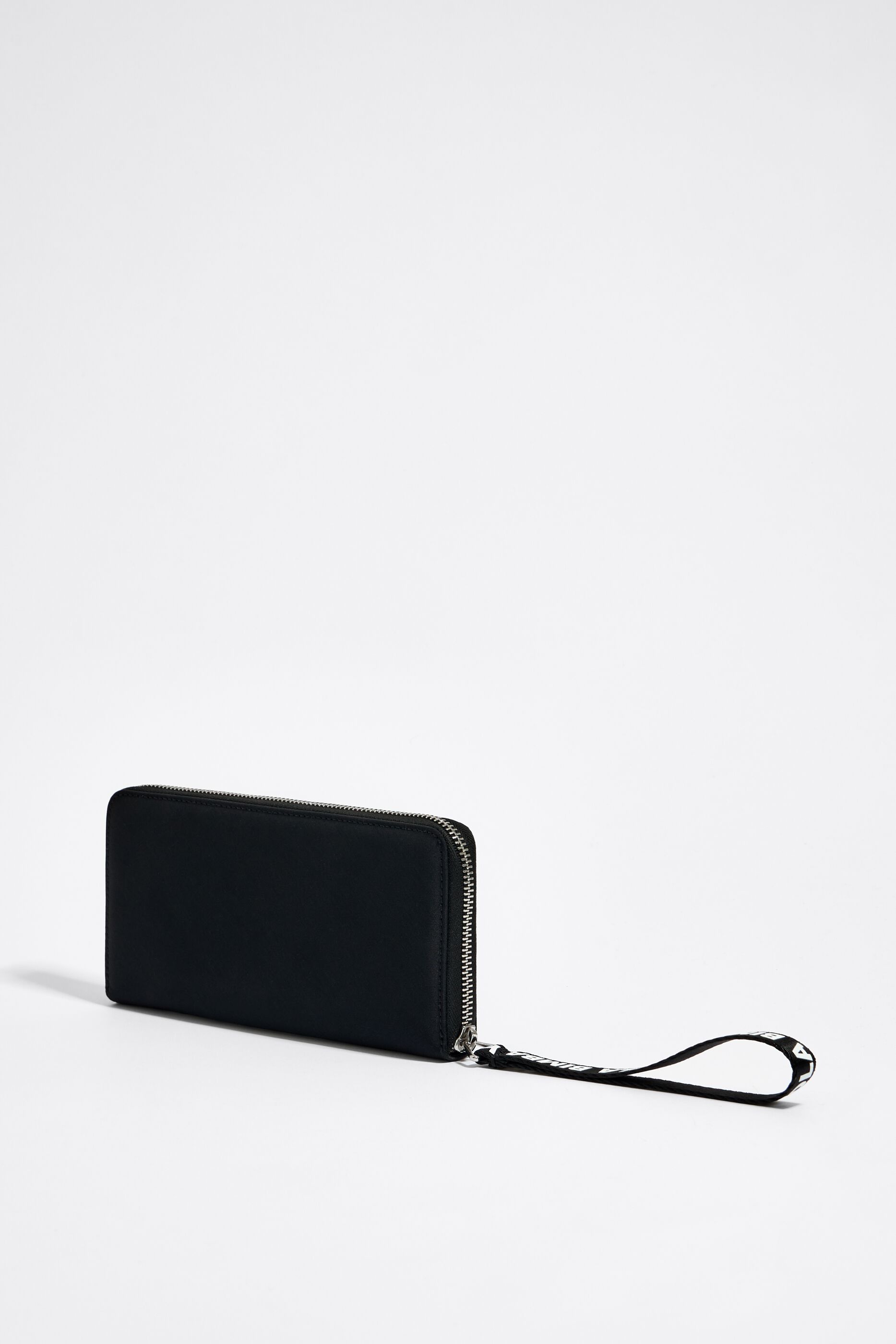 Black nylon horizontal wallet