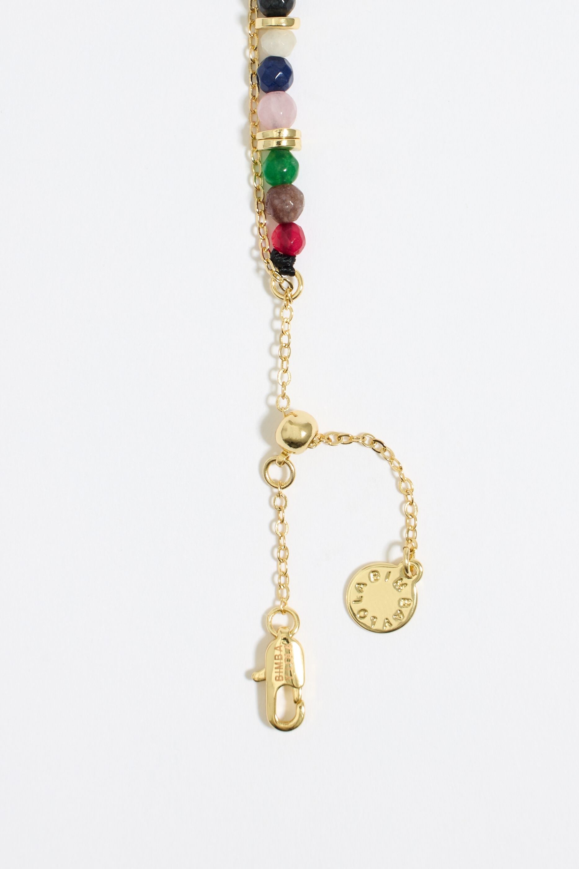 Golden heart and stones necklace