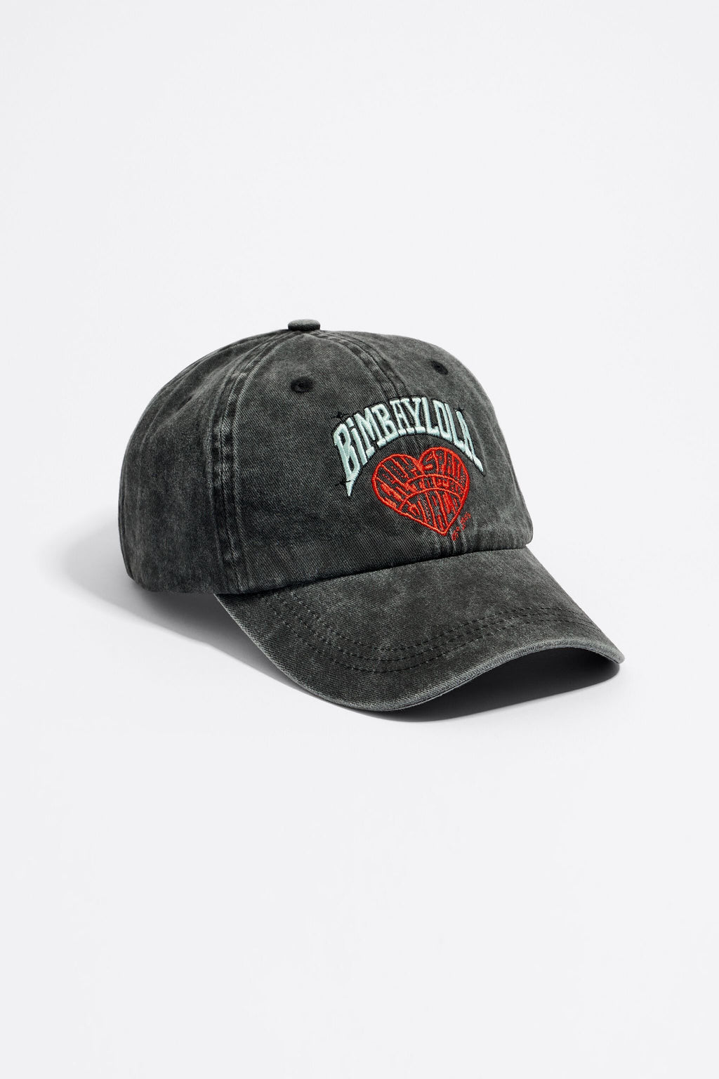 Black cotton heart cap