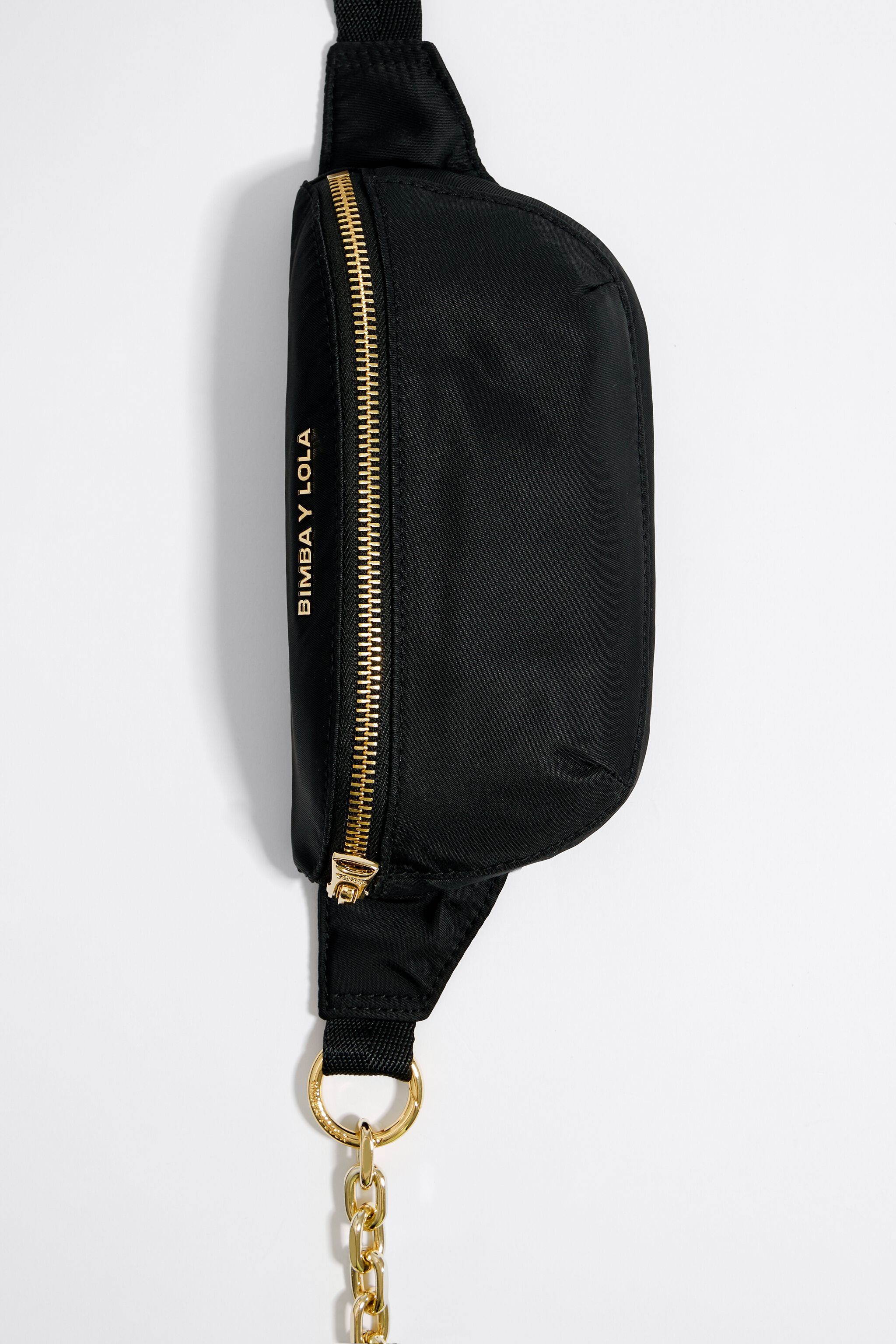 Black nylon bumbag