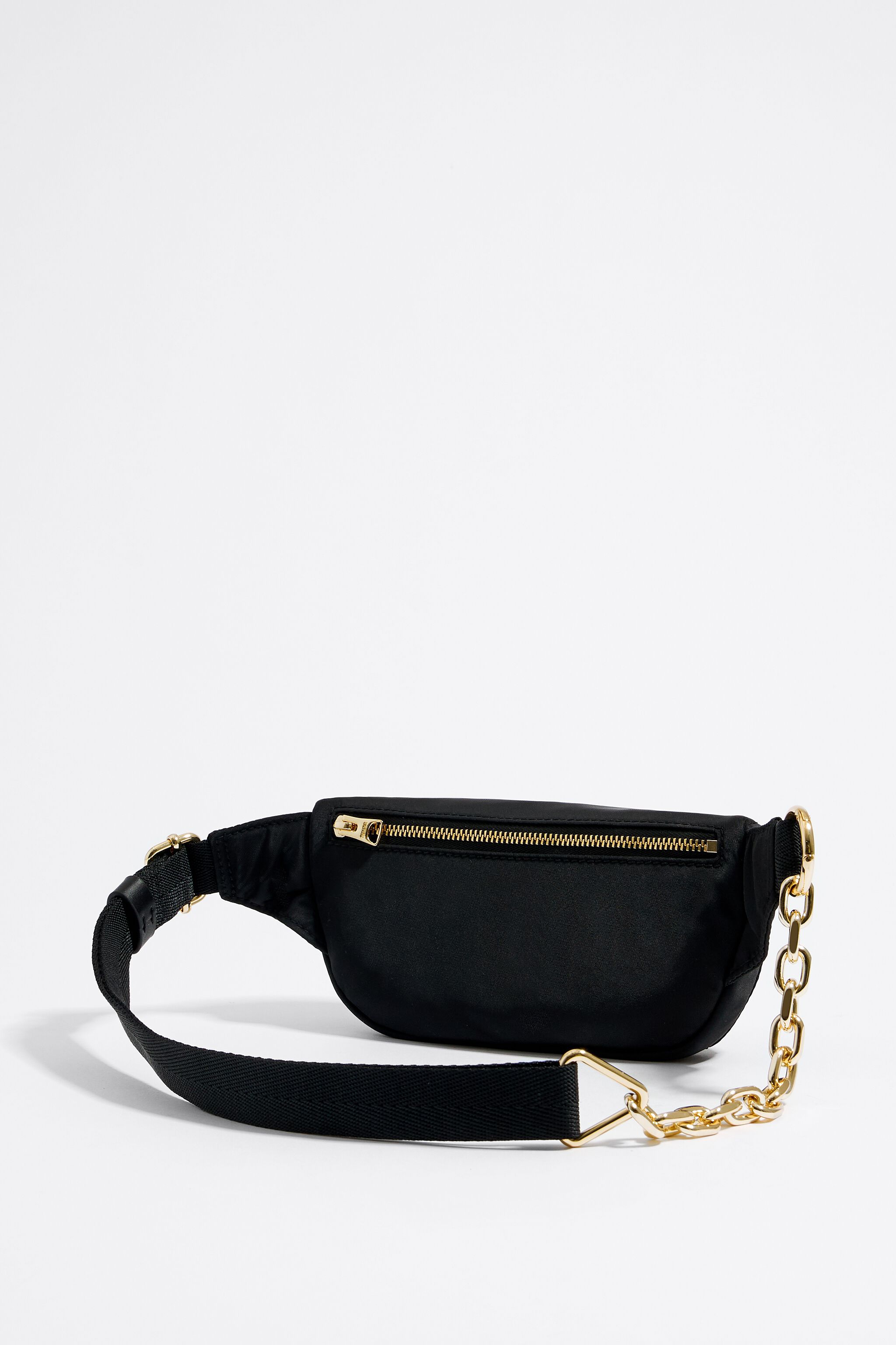 Black nylon bumbag