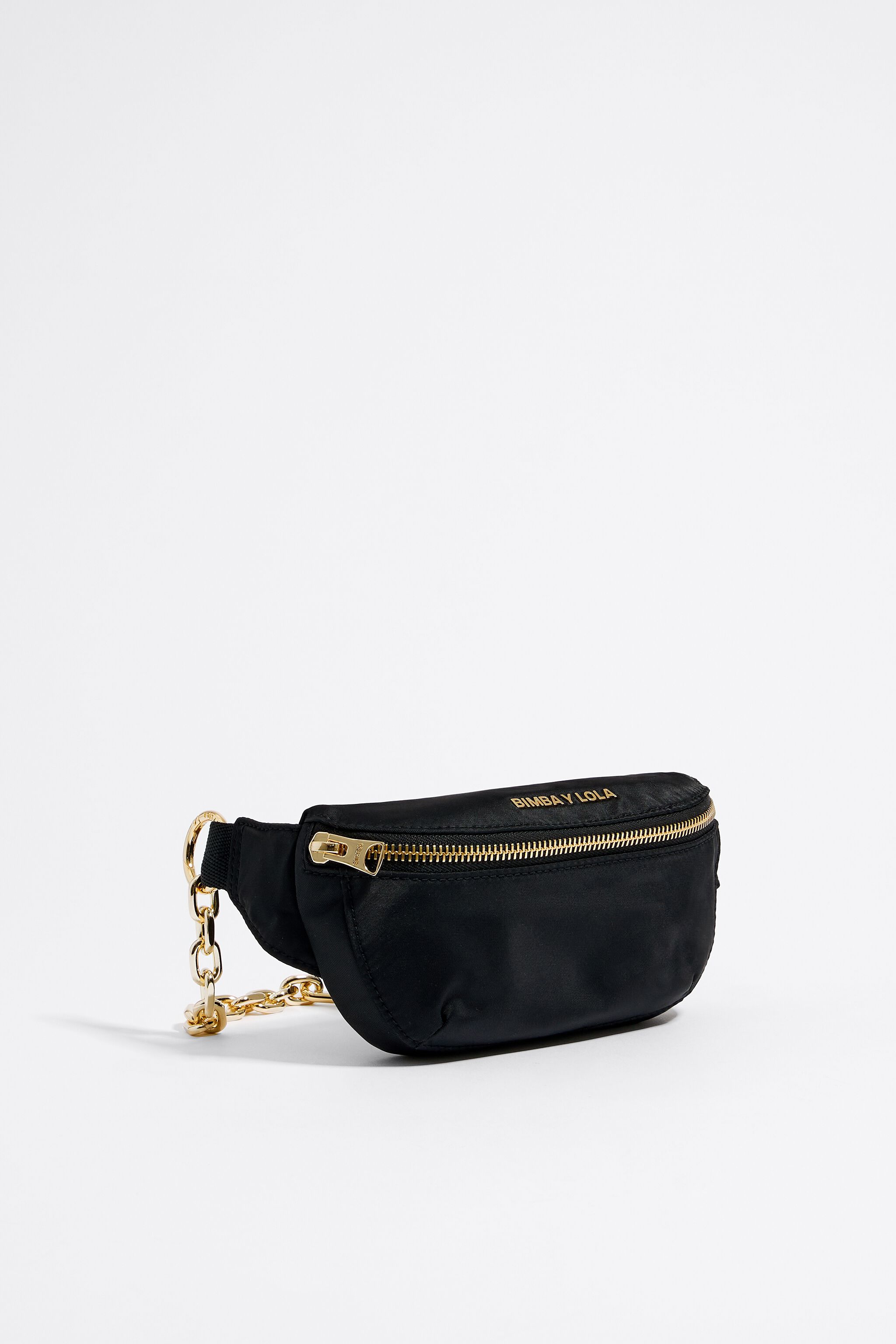 Black nylon bumbag