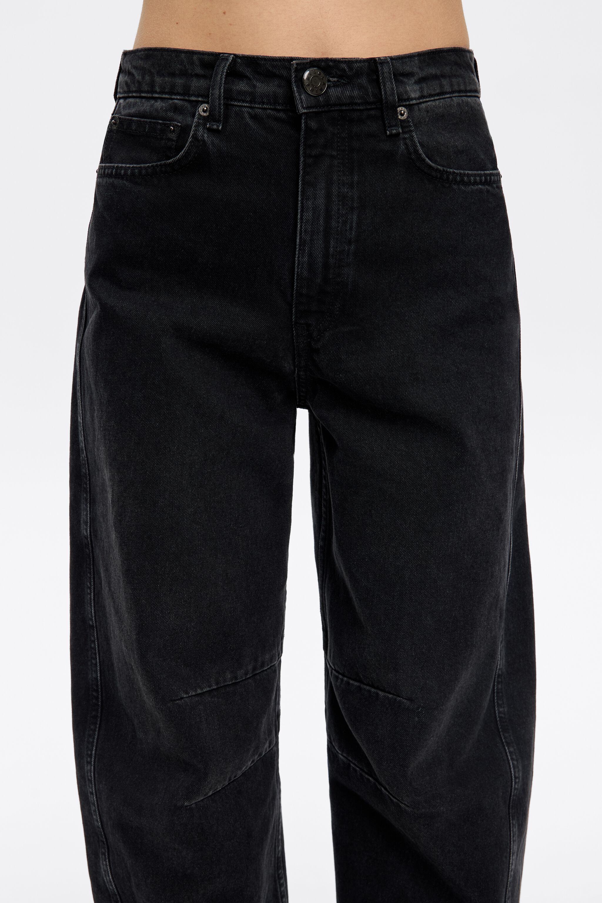 BARREL - Washed black jeans