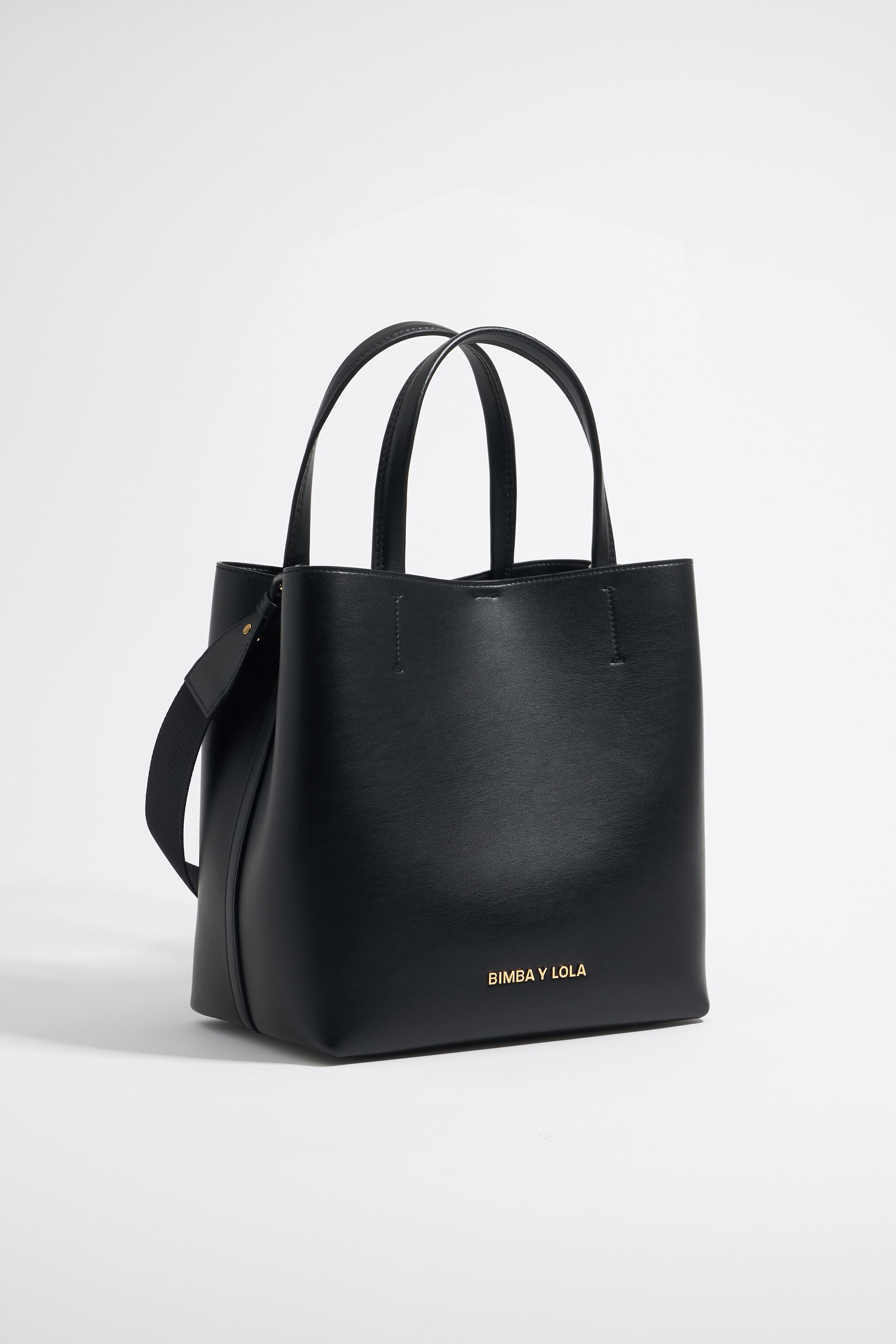 Large black leather Chihuahua bag