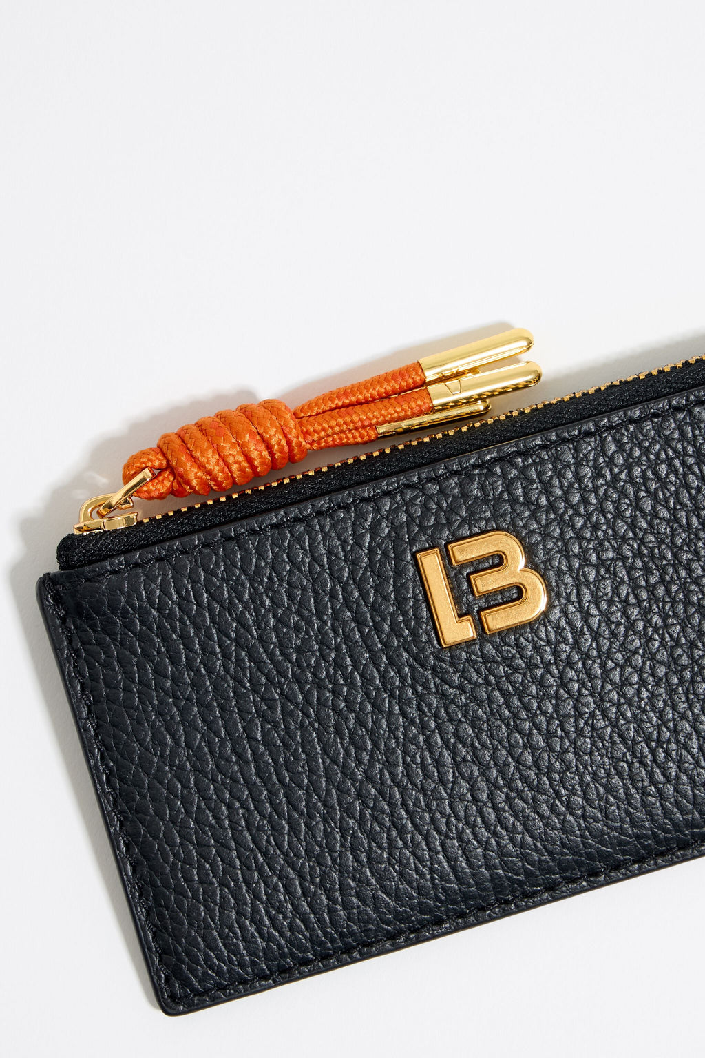 Black leather card holder/coin purse