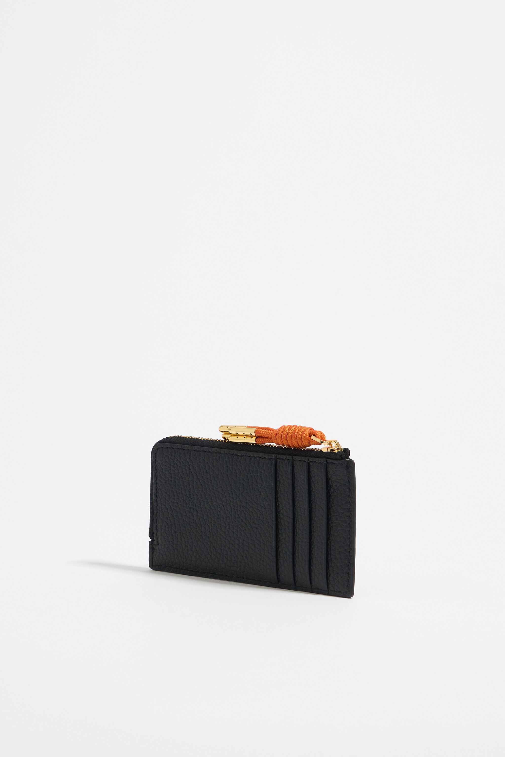 Black leather card holder/coin purse