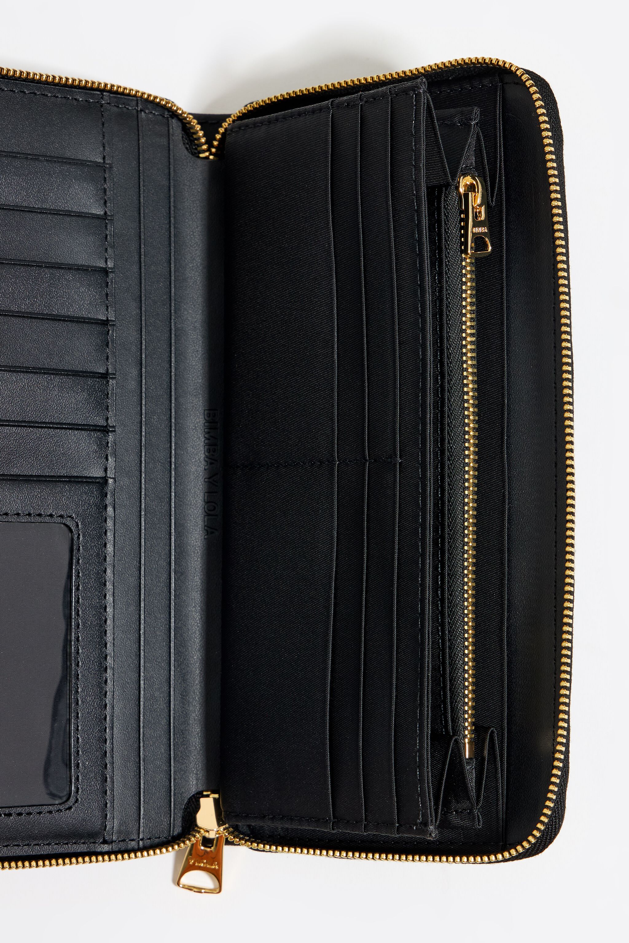 Black nylon horizontal wallet