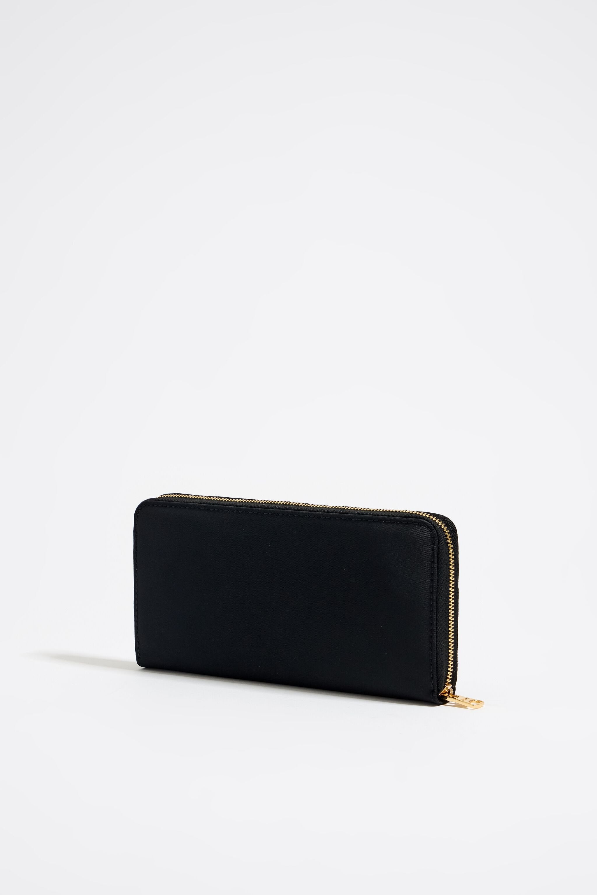 Black nylon horizontal wallet