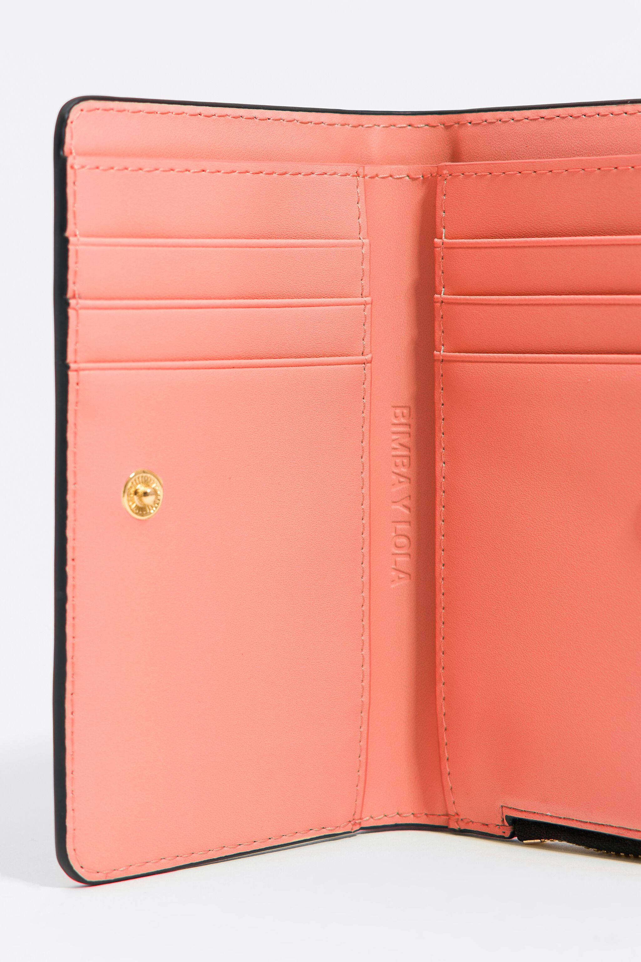 Black mock croc purse