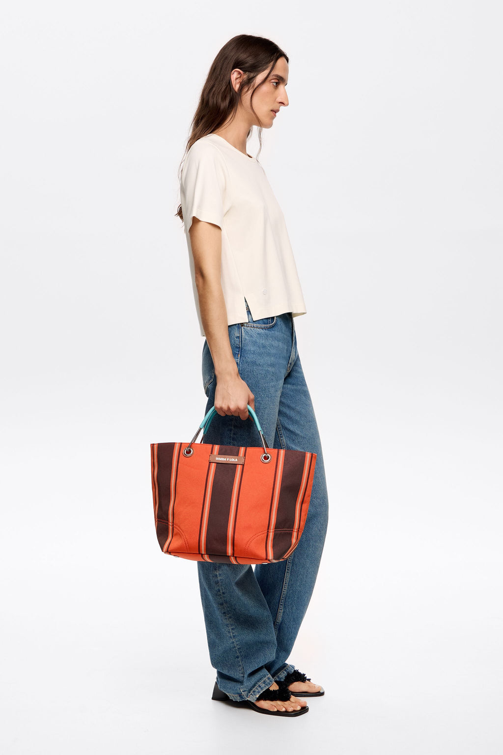 Medium orange Canopy handbag