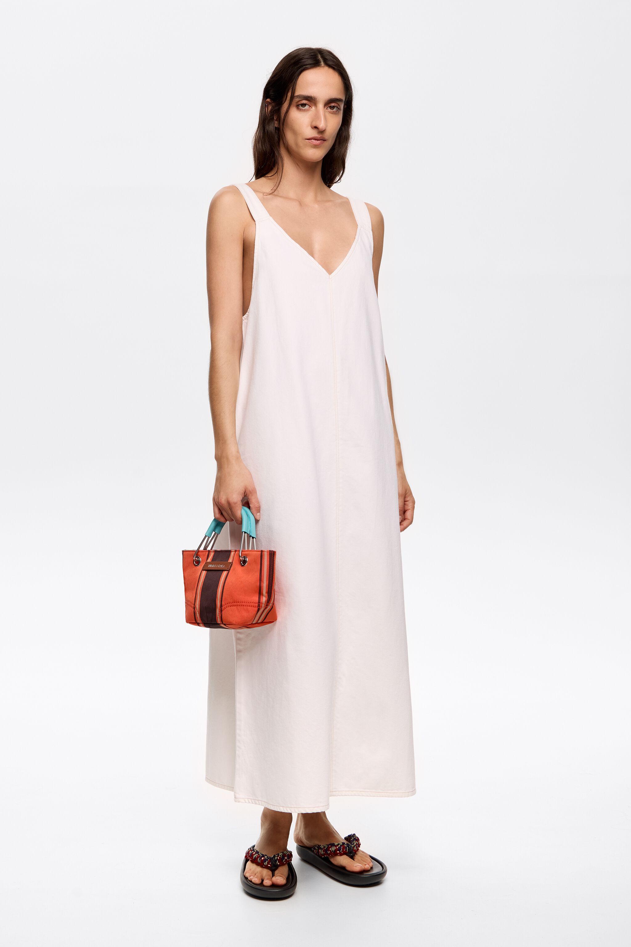 Mini orange Canopy handbag