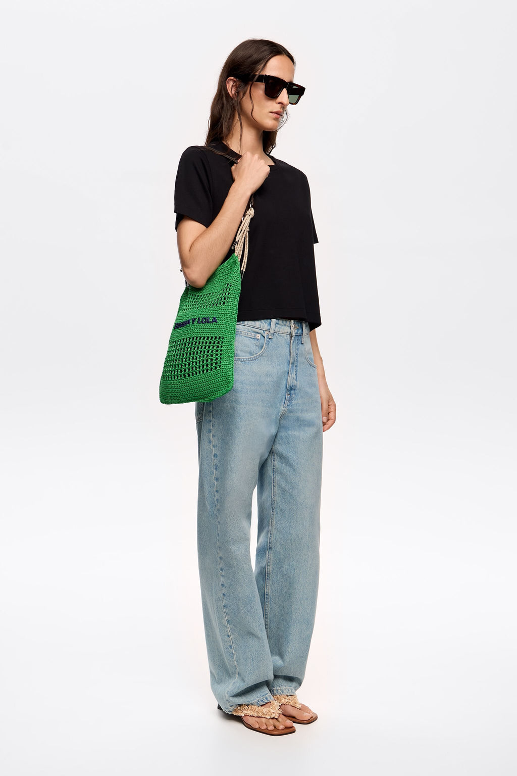 Black ponte di roma short straight top