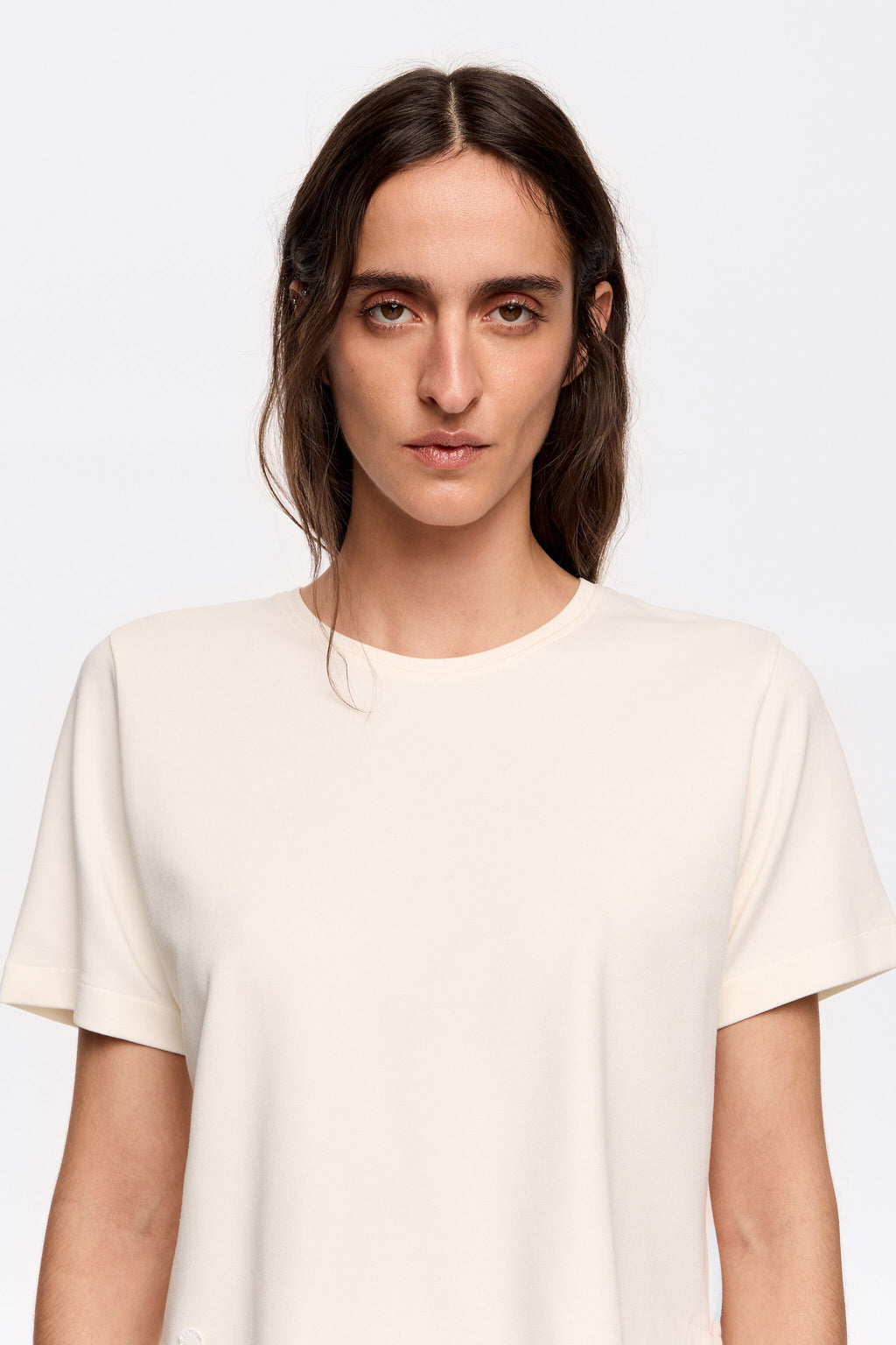 Ivory ponte di roma short straight top