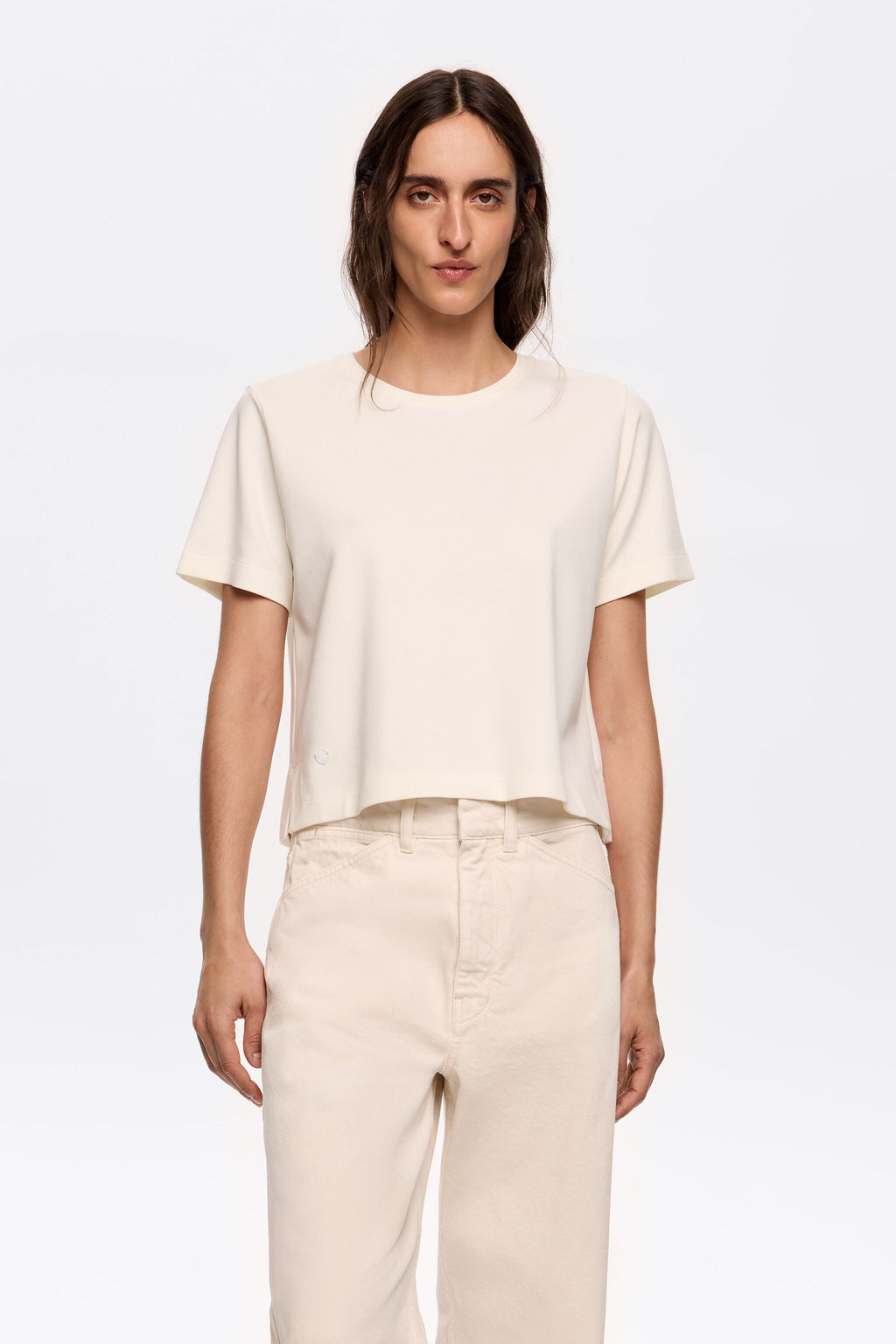 Ivory ponte di roma short straight top