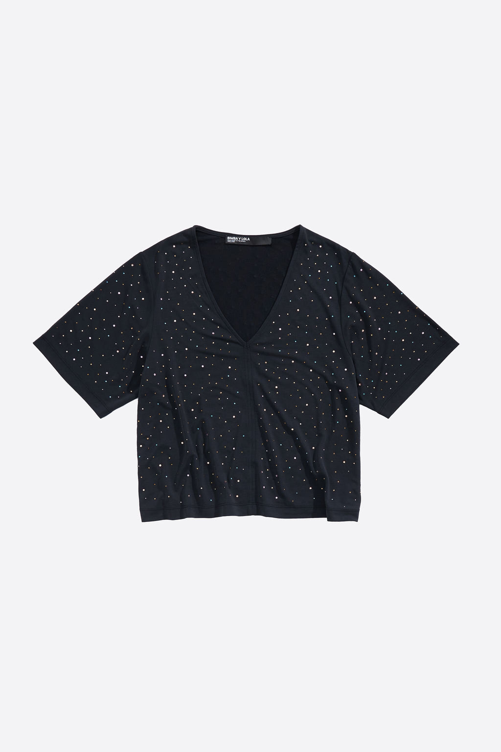 Black boxy stones T-shirt