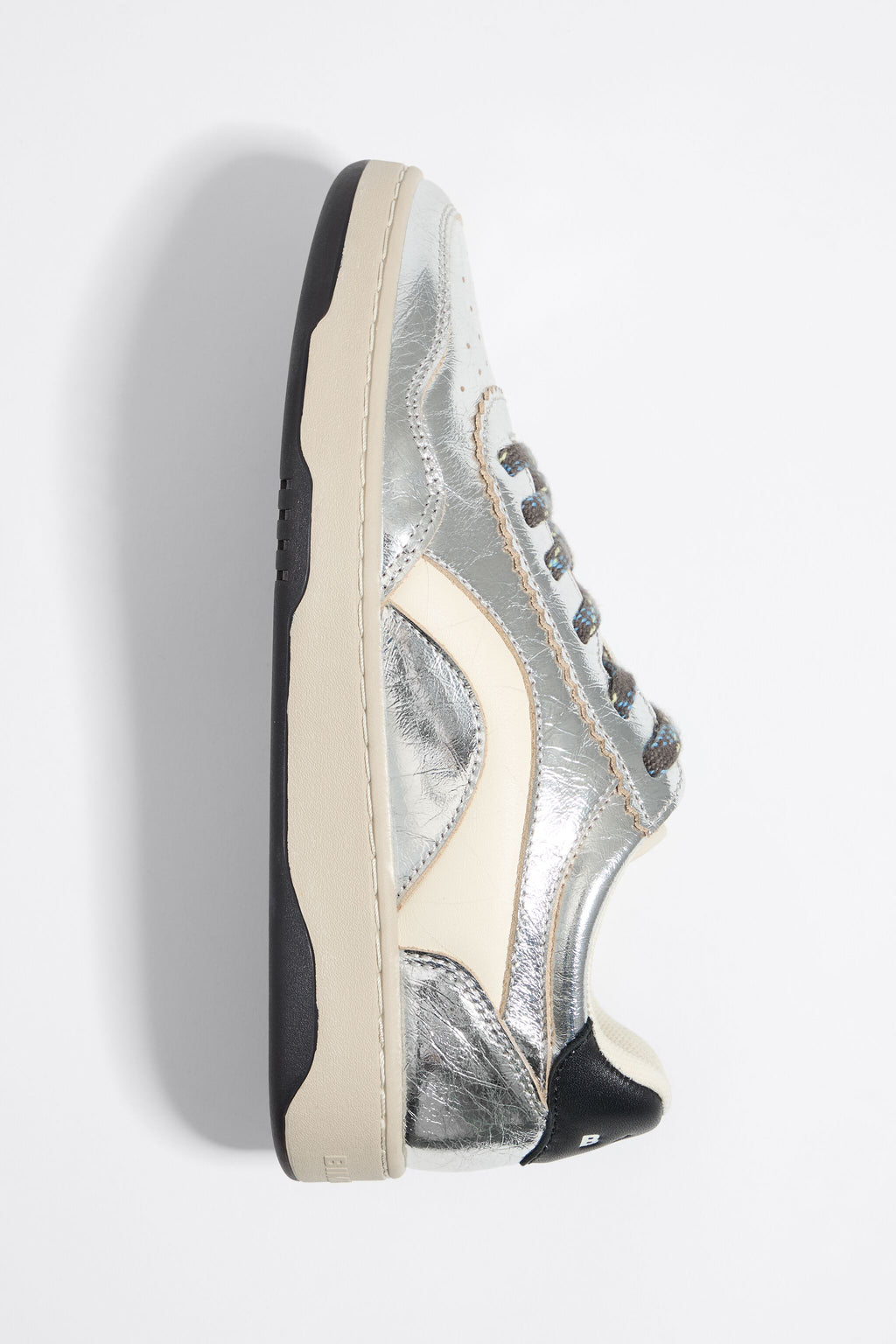 Silver leather 13 57 cupsole sneaker