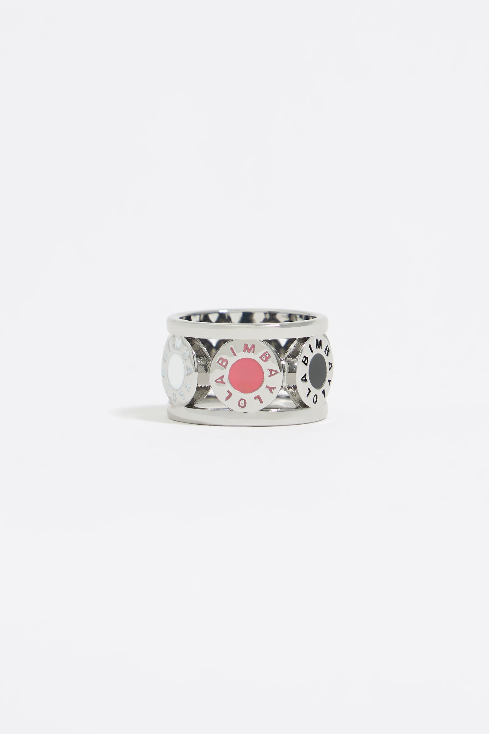 Silver logo ring