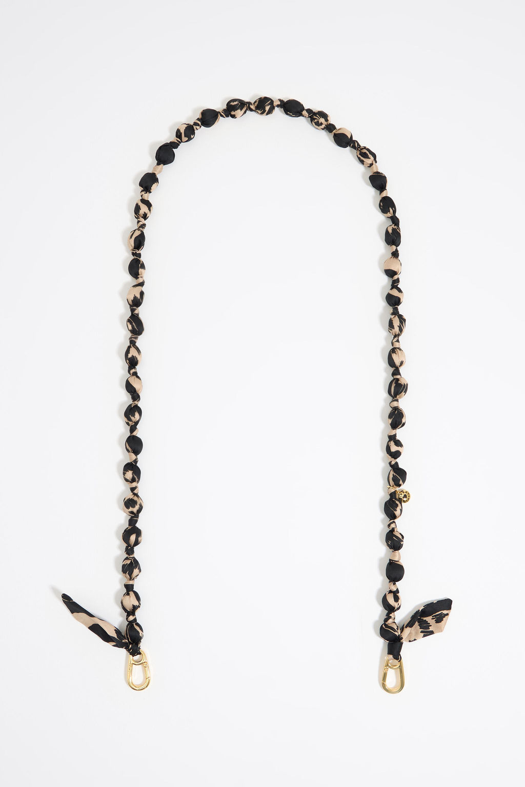 Zebra fabric phone chain