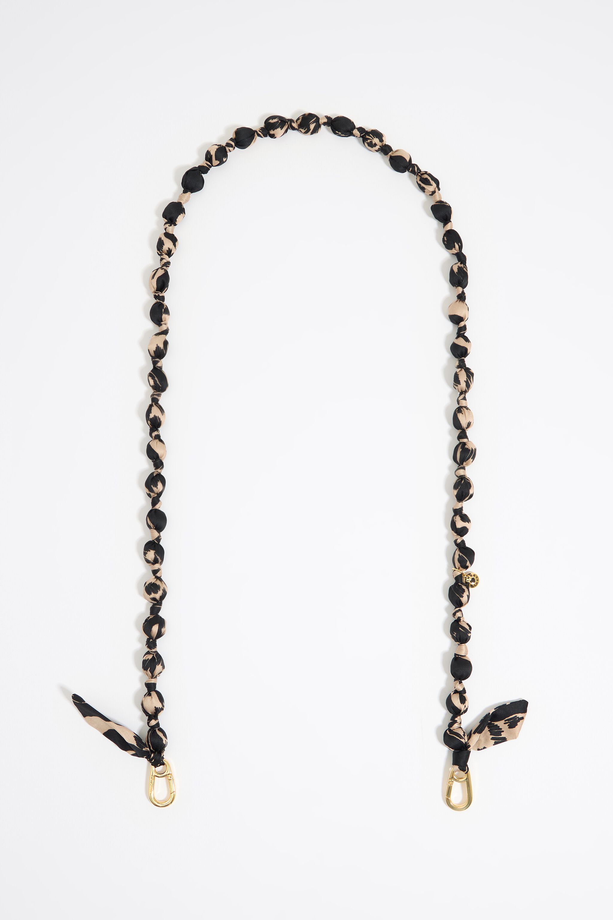 Zebra fabric phone chain