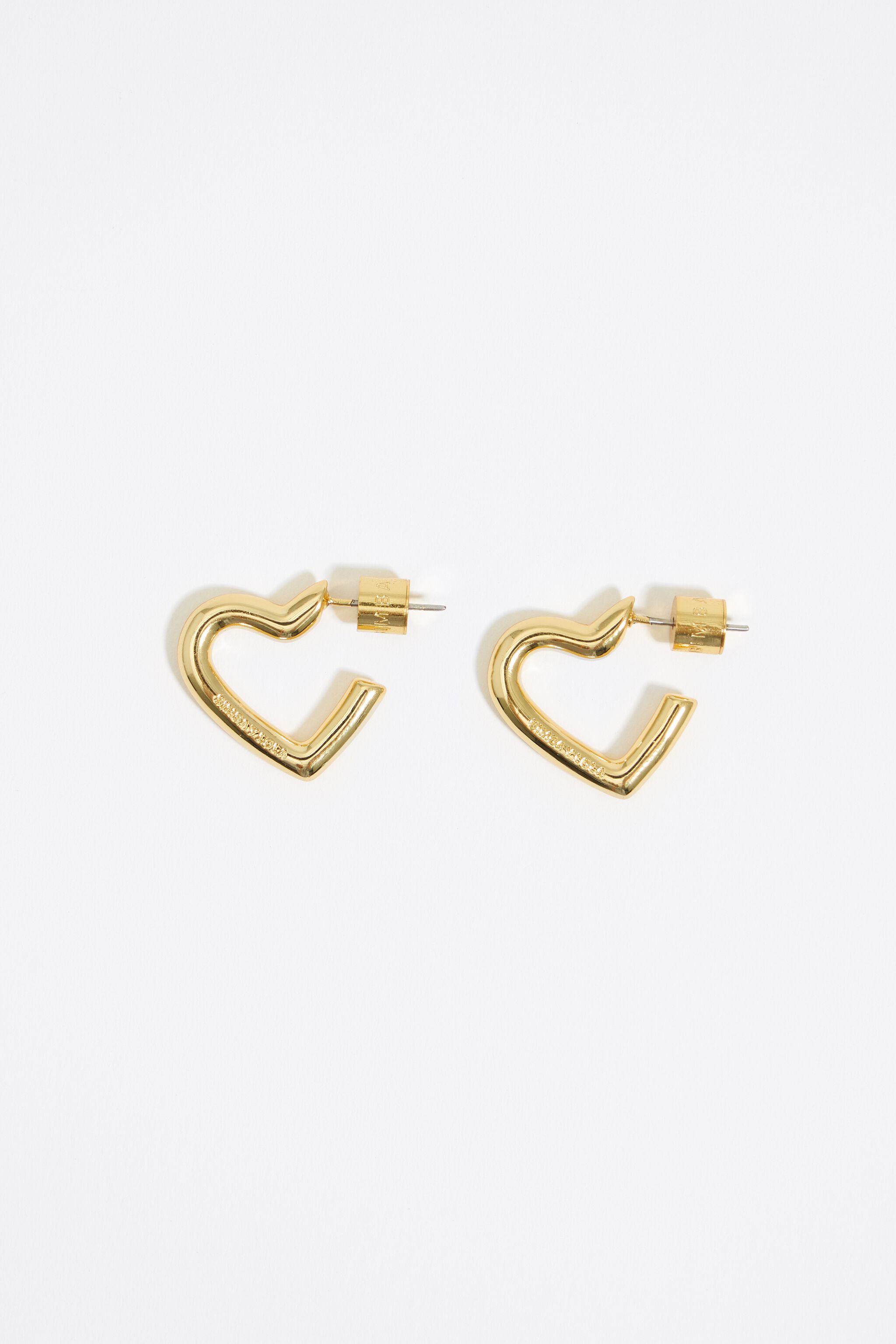 Small gold heart earring