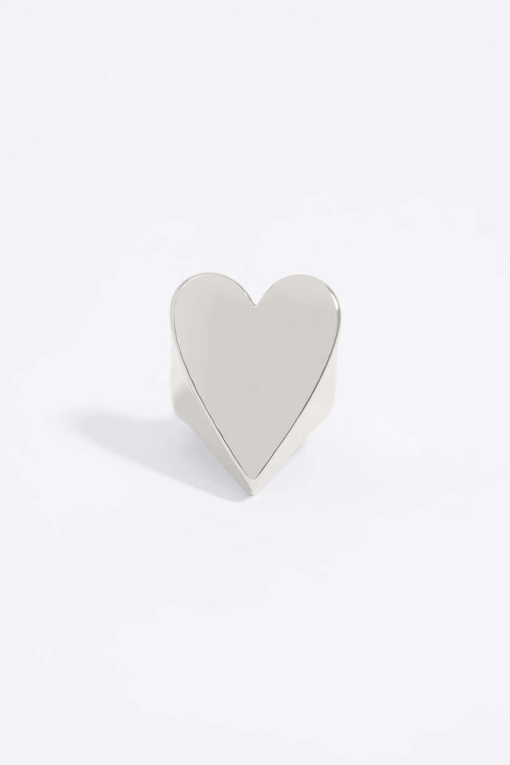 Silver heart ring