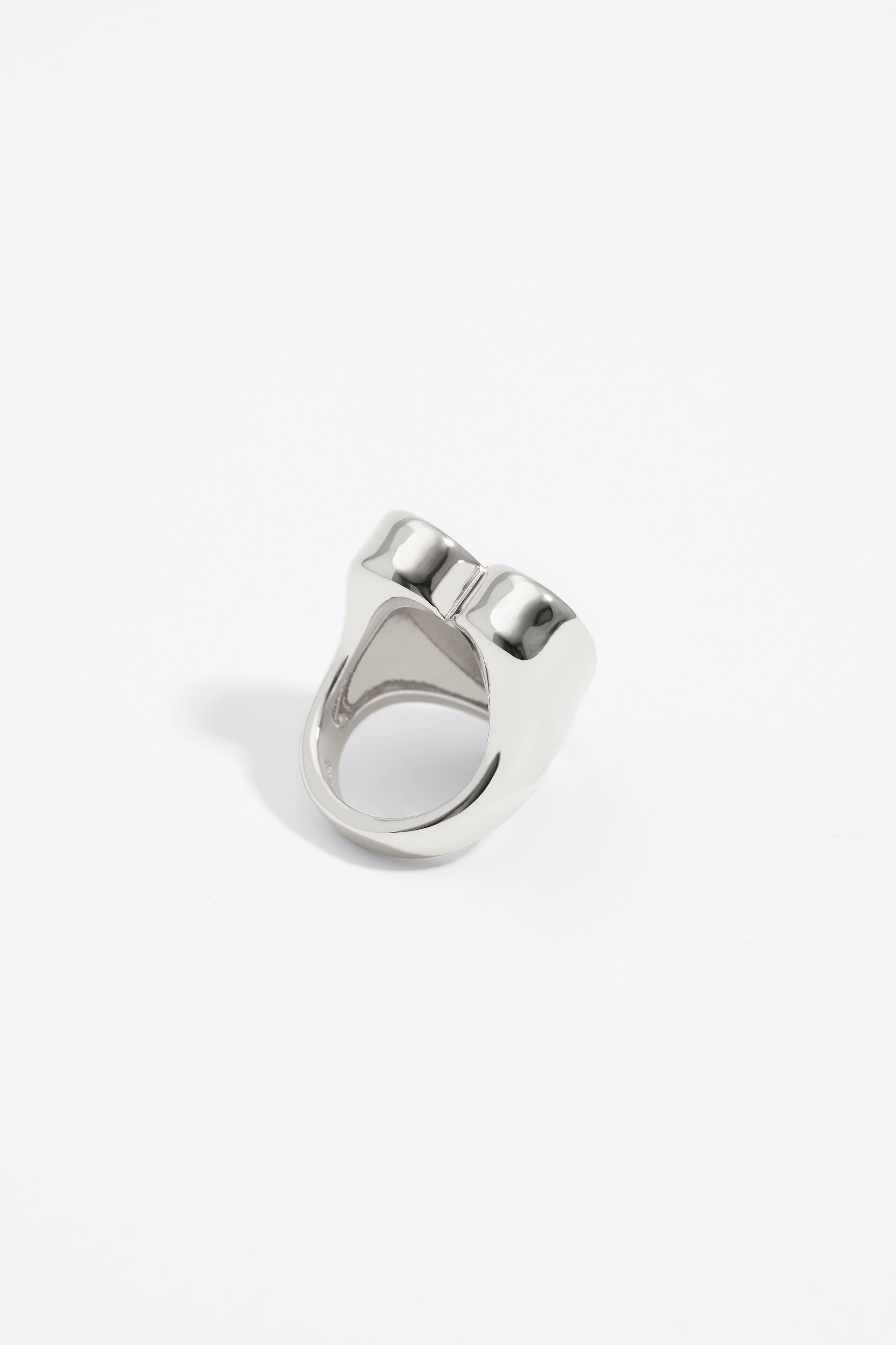 Silver heart ring