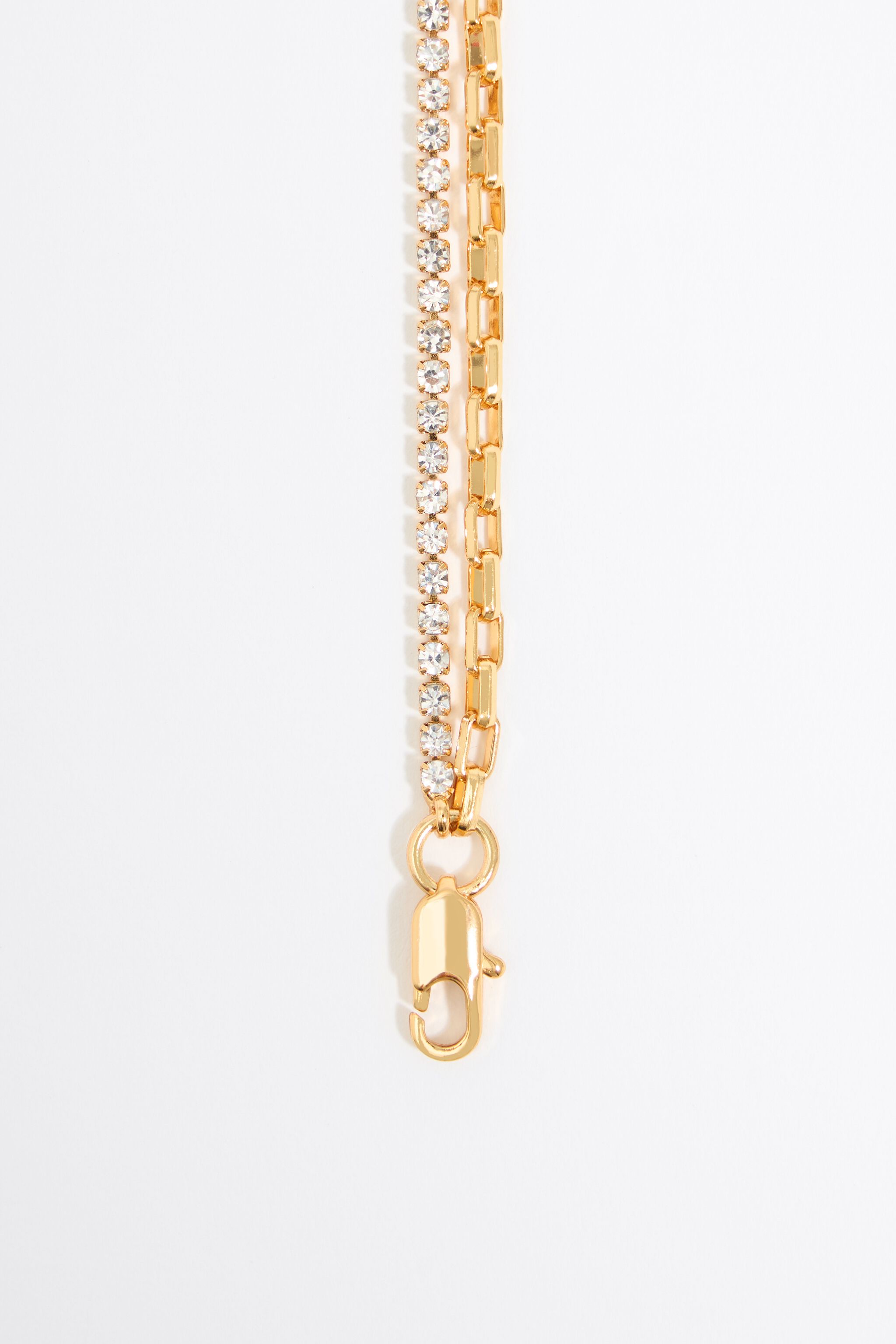 Crystal necklace with butterfly, ladybug and bee