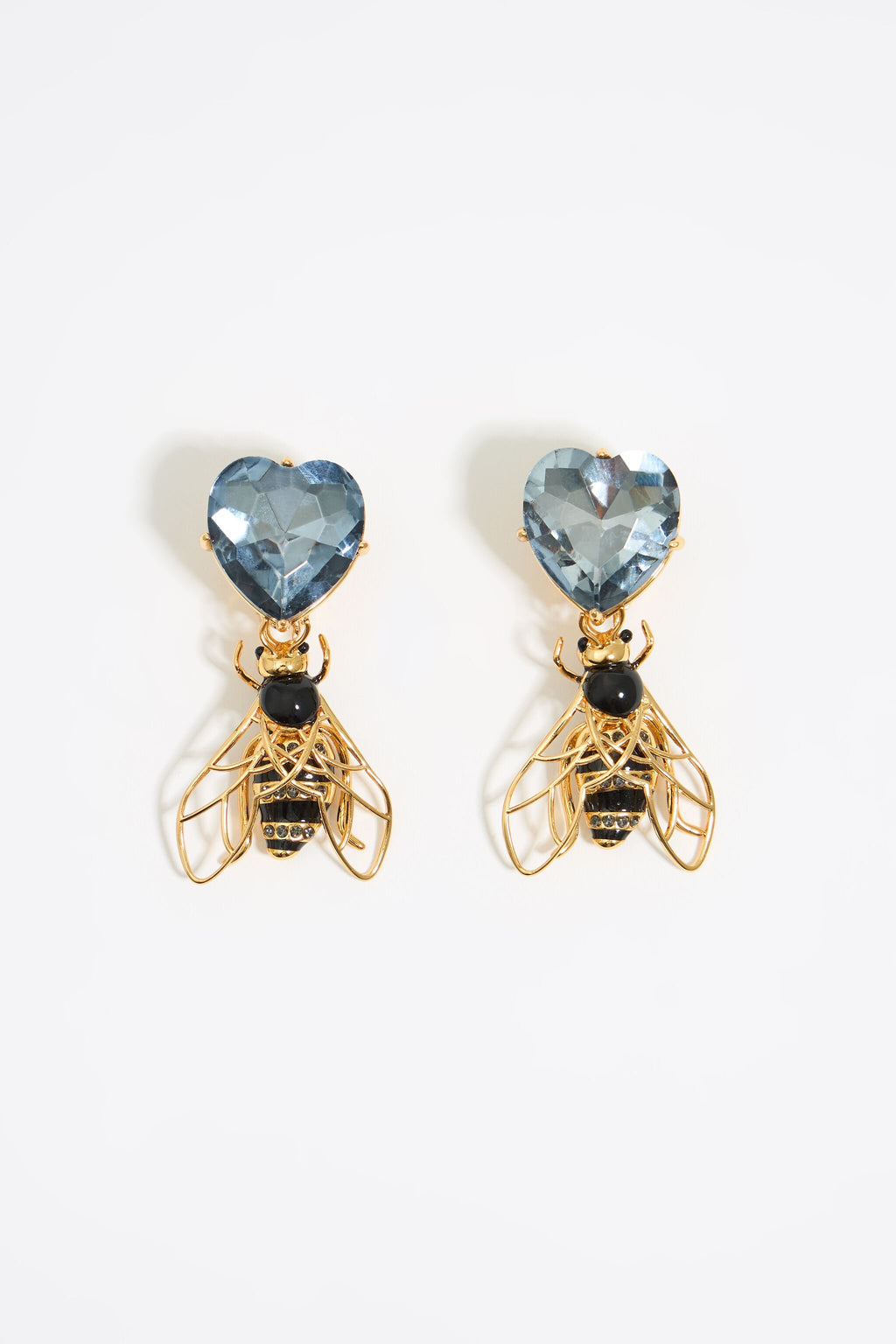 Bee crystals earrings