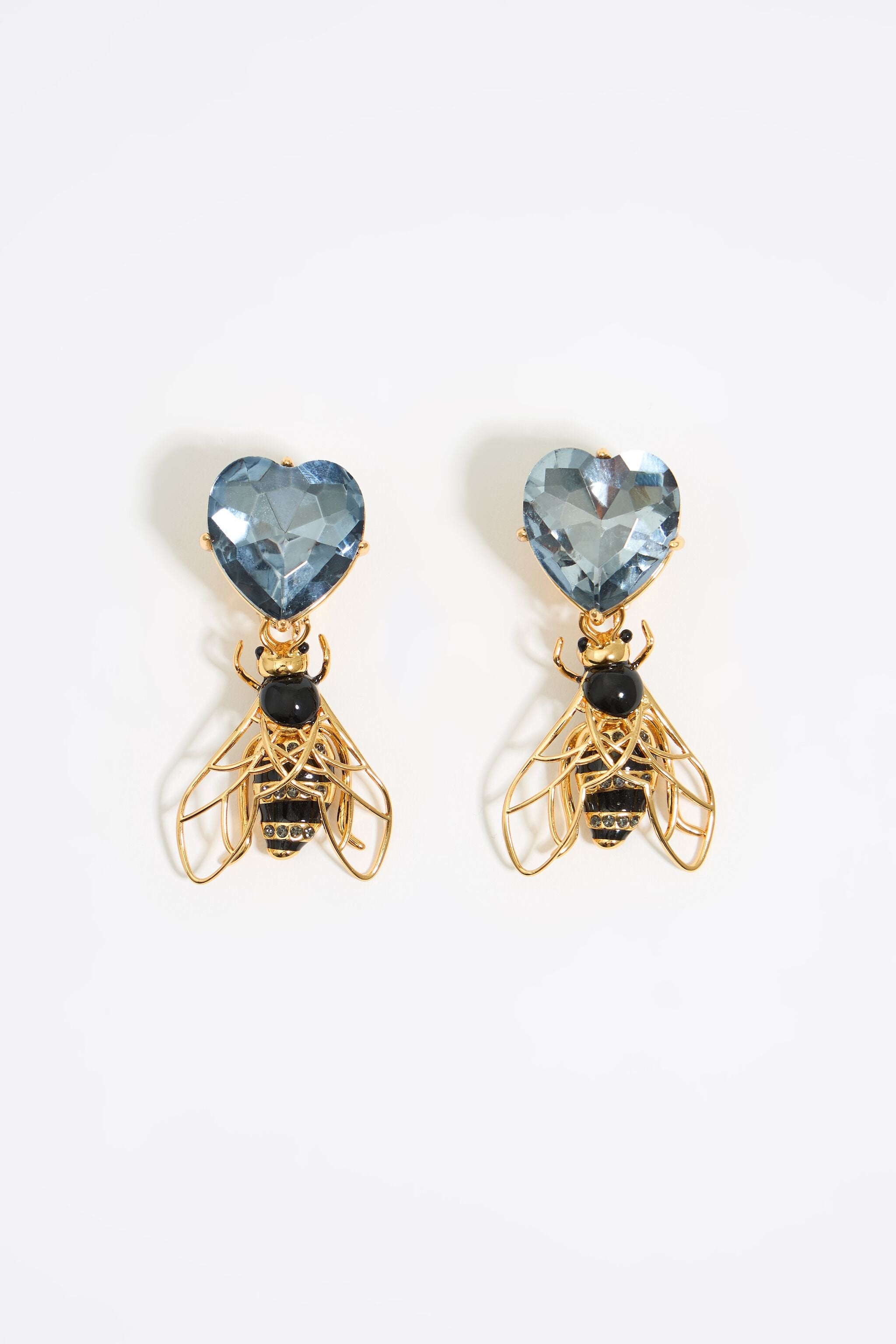 Bee crystals earrings
