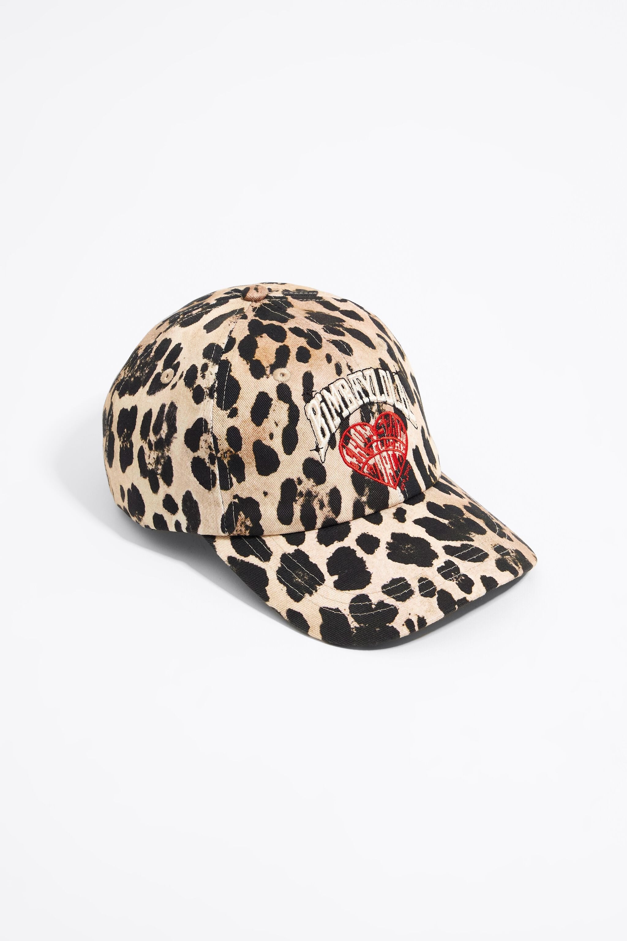 Animal print cotton cap