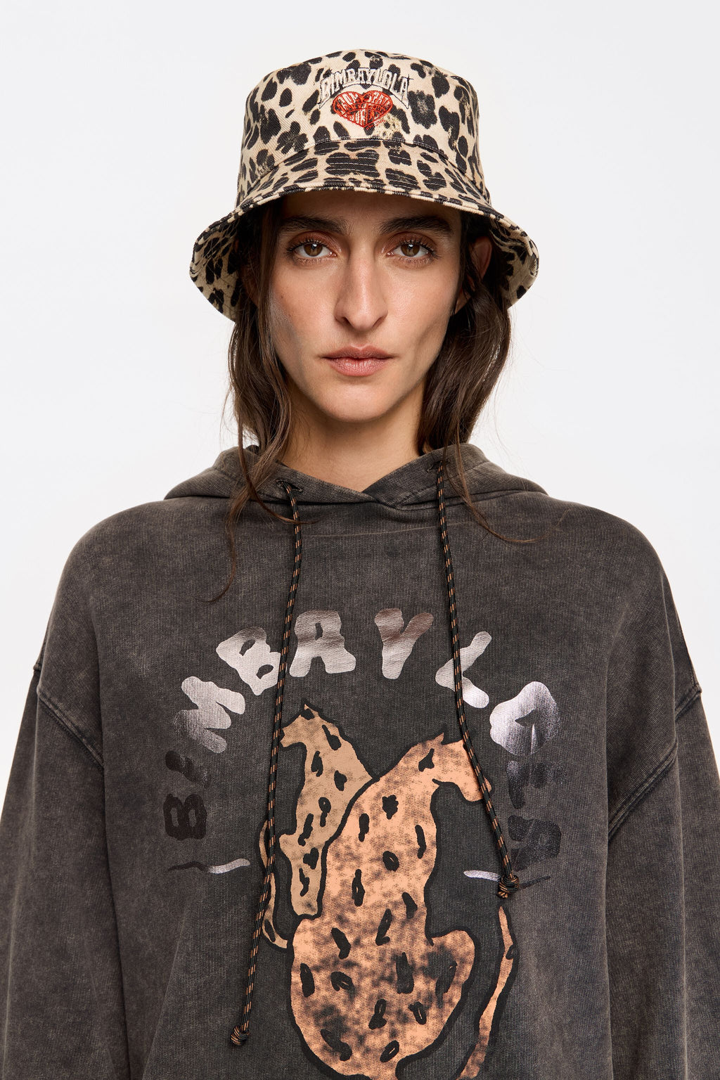Animal print bucket hat