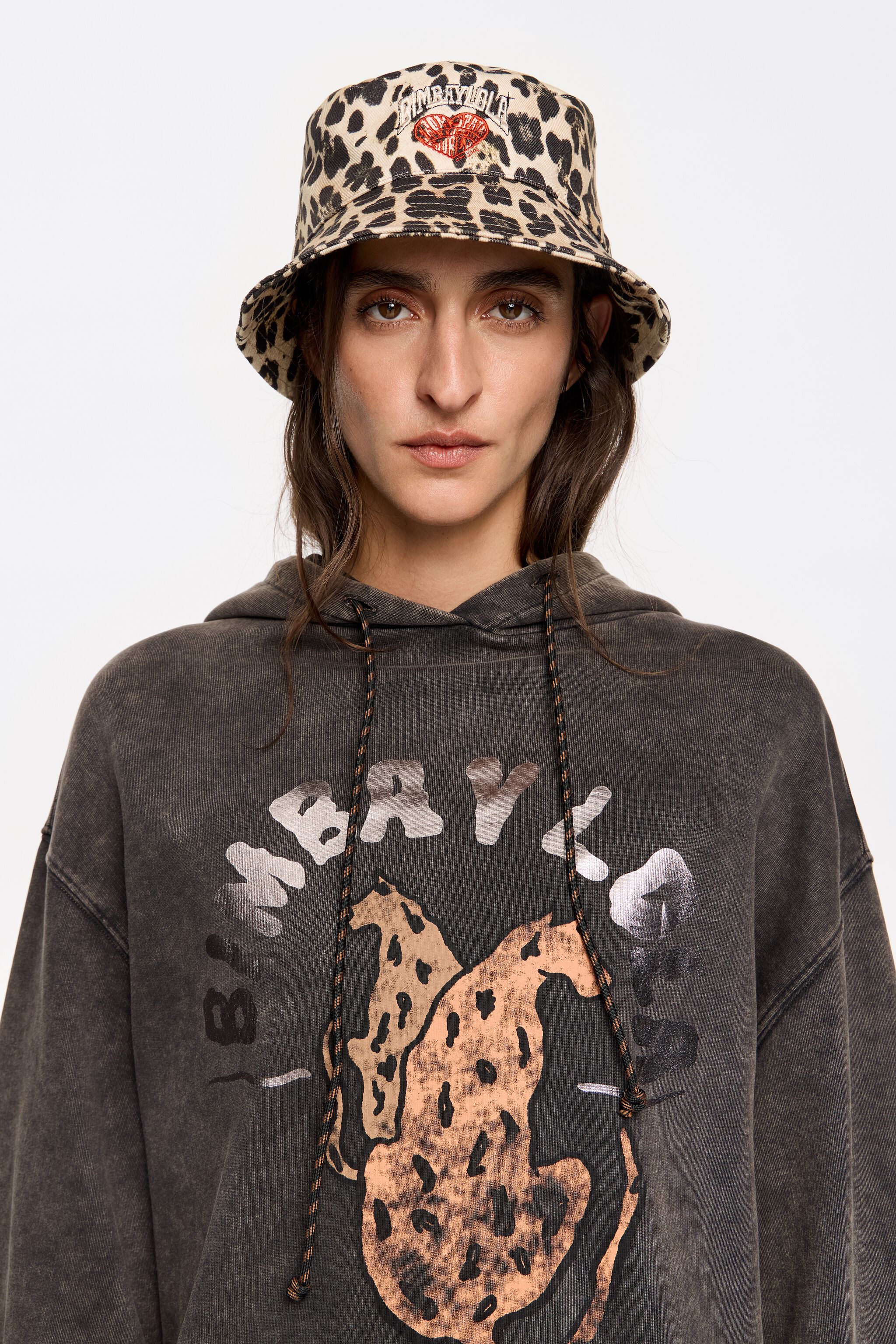 Animal print bucket hat