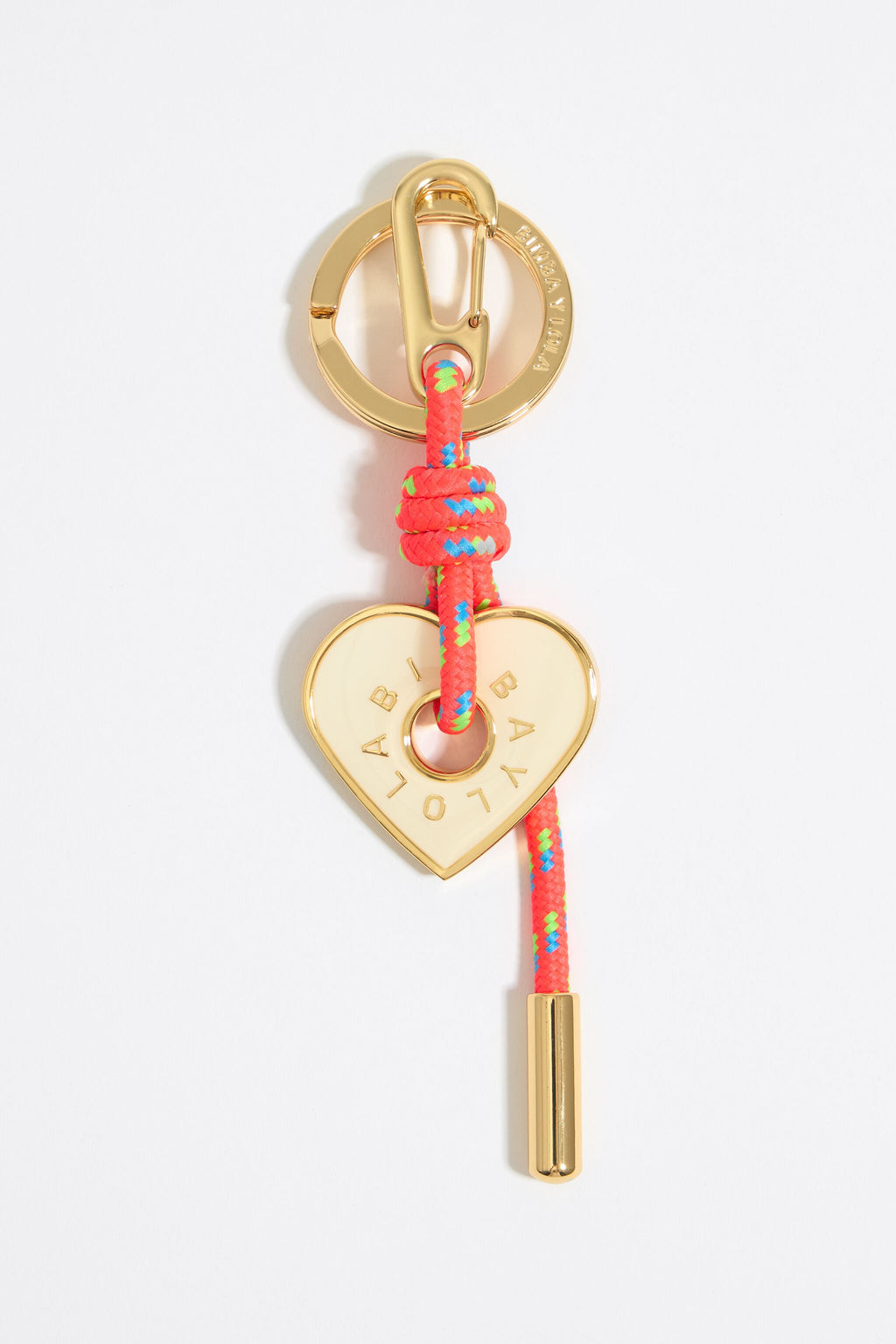Ivory heart key ring