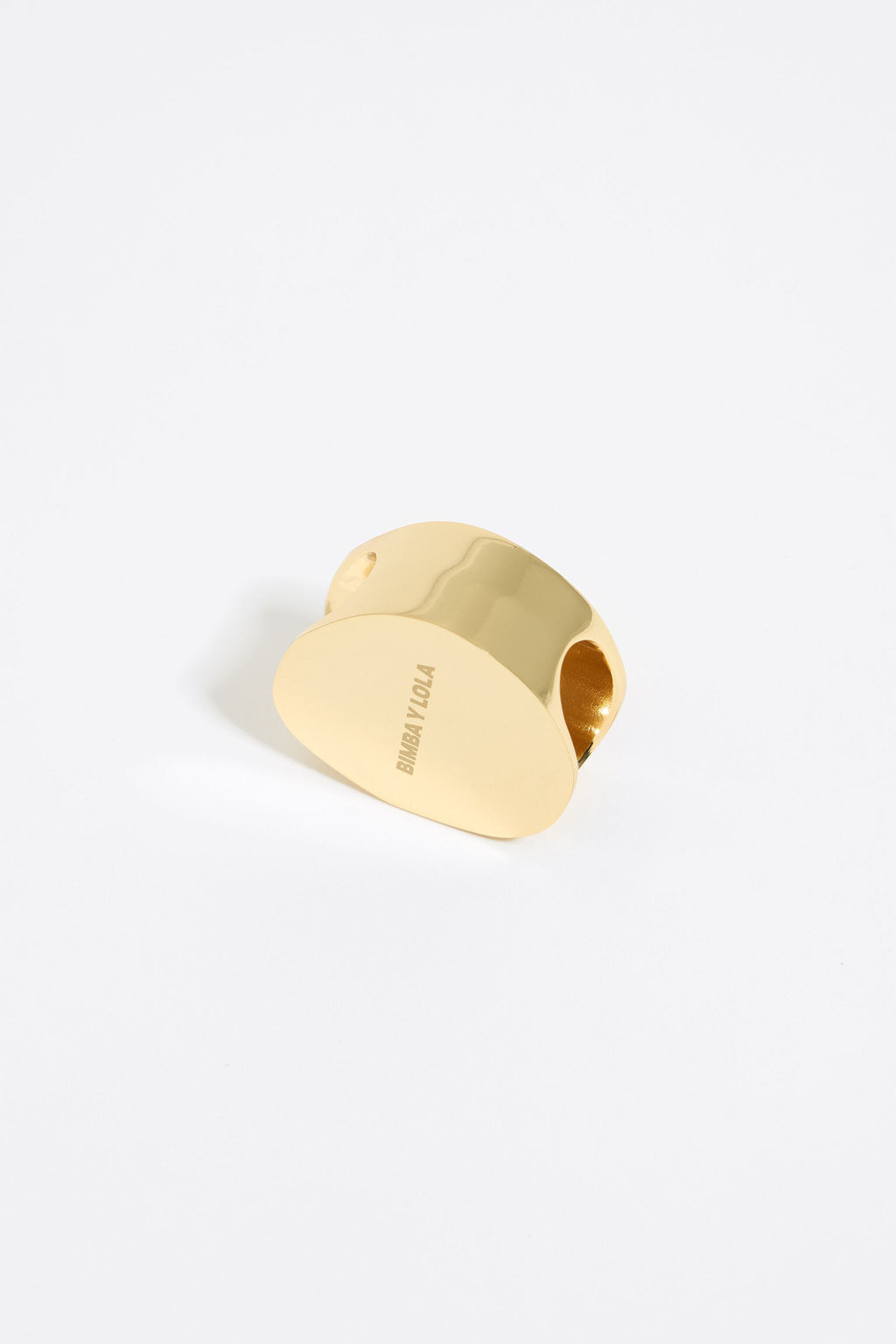 Gold ladybug scarf ring