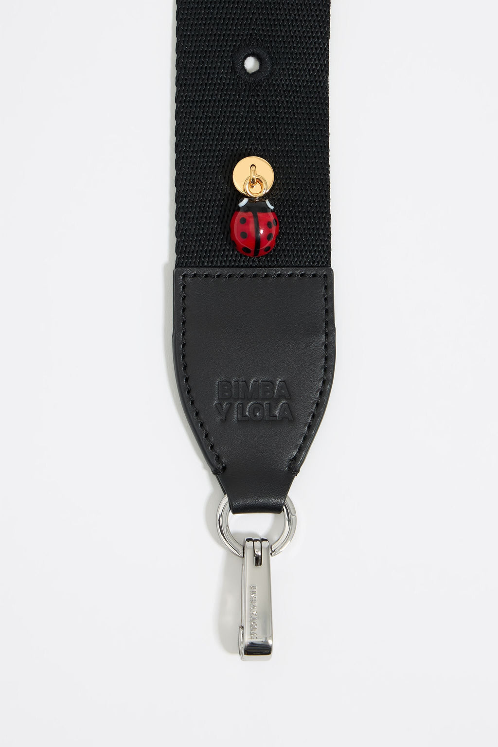 Red glass ladybug bag charm