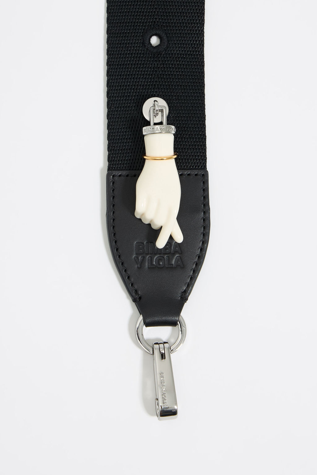 Silver Korean hand heart charm