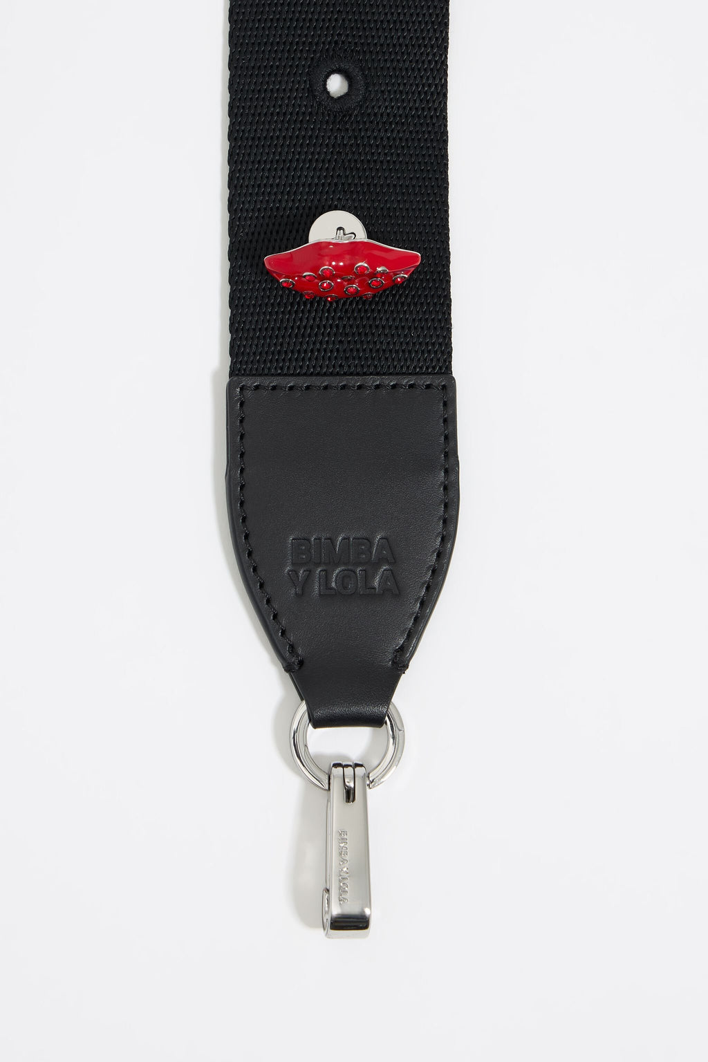 Red crystal lips charm