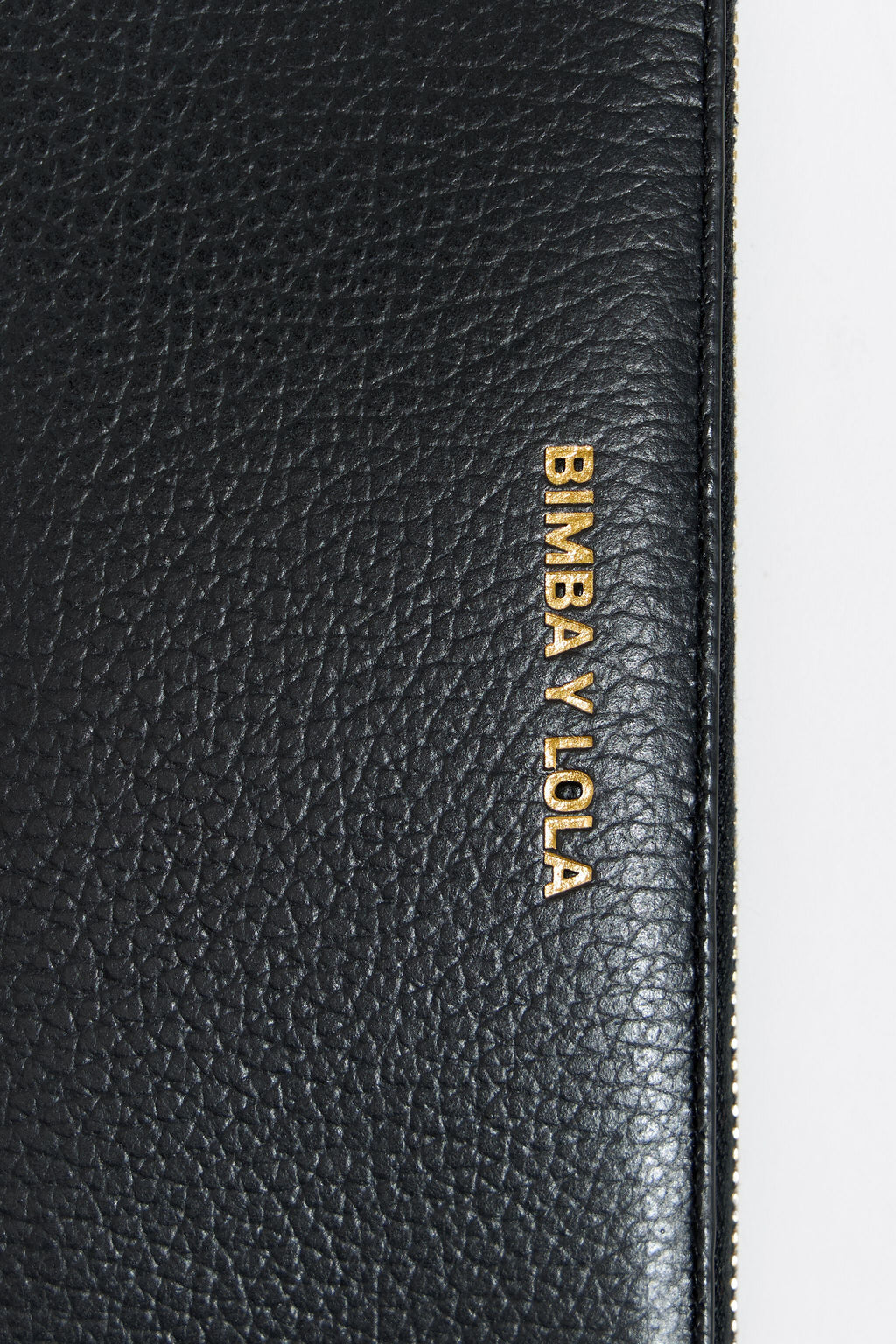 Black leather horizontal wallet