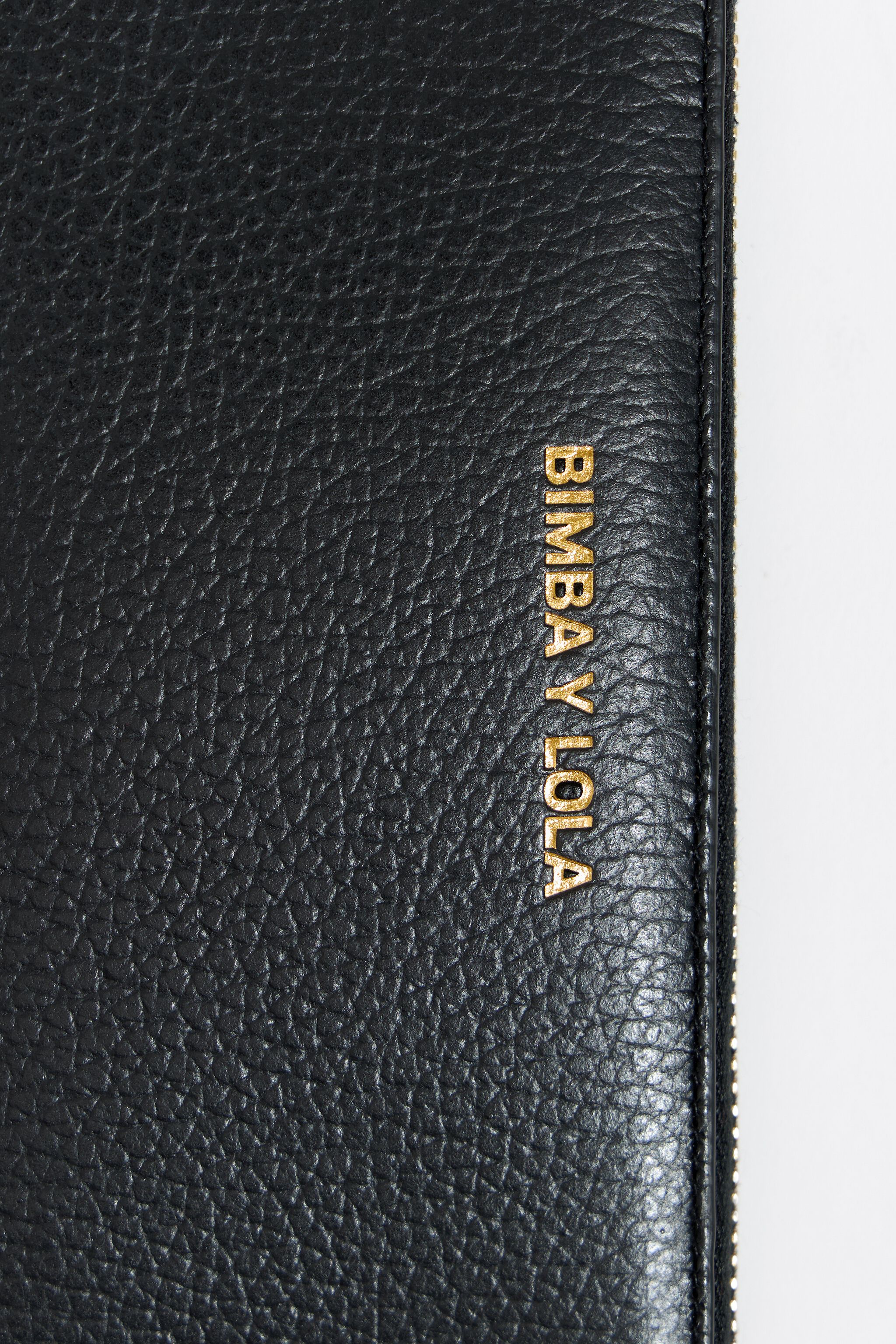 Black leather horizontal wallet