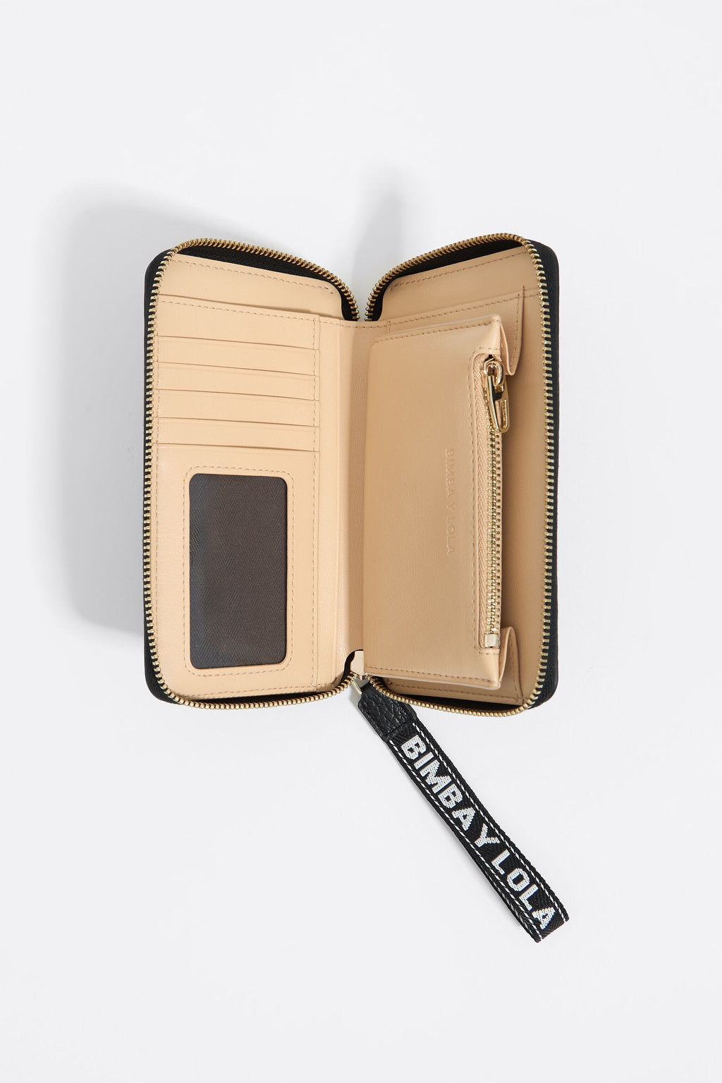 Black leather horizontal wallet